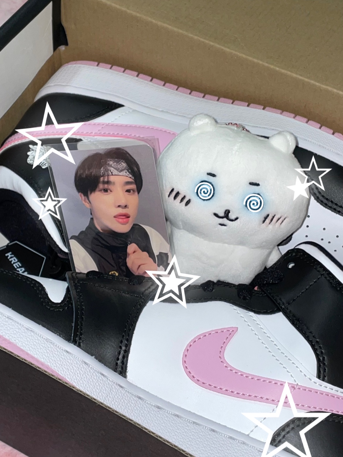 (GS) Jordan 1 Mid Light Arctic Pink 착용 스타일 - 2