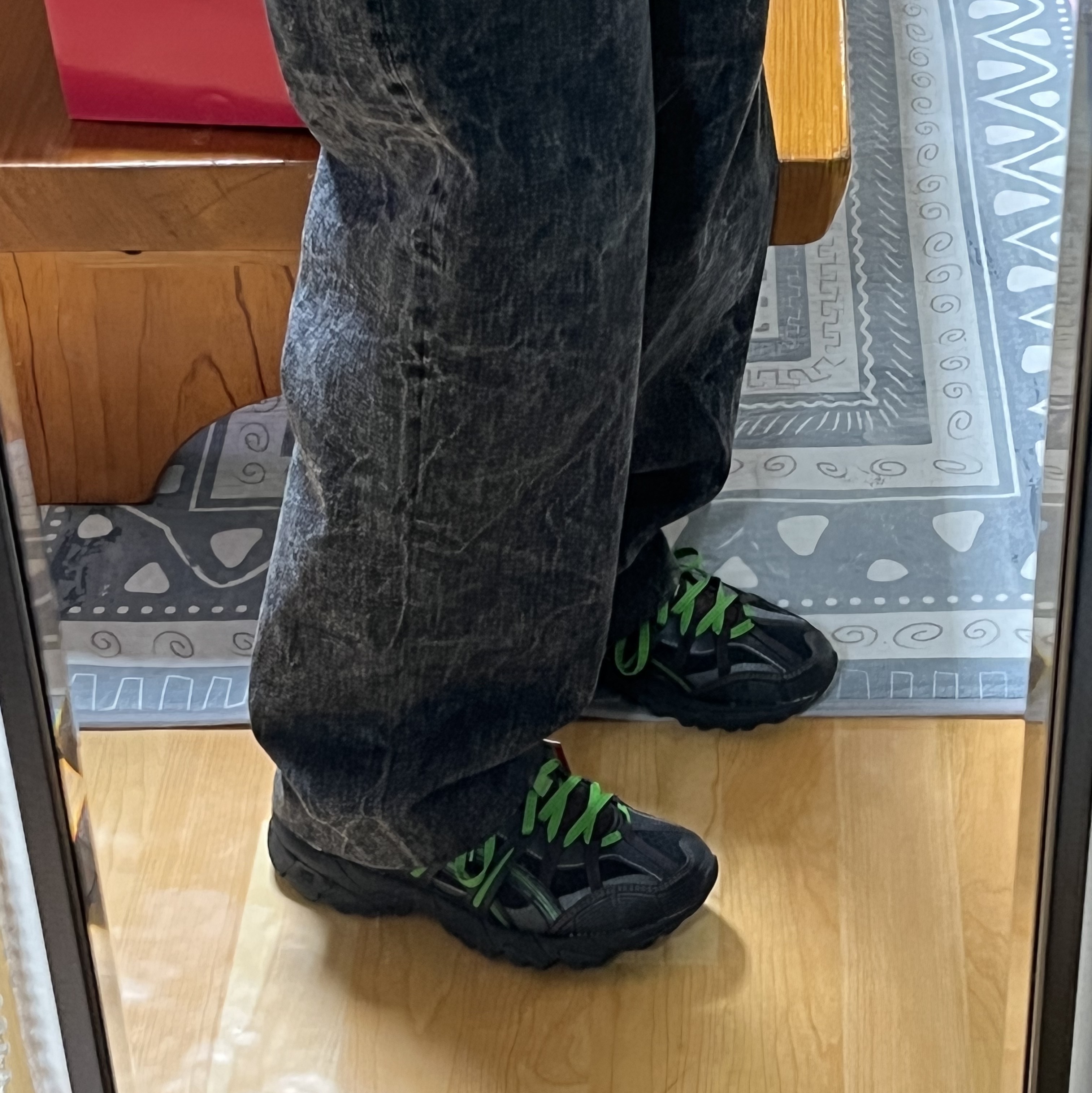 Asics x Andersson Bell Gel-Sonoma 15-50 Black Green 착용 스타일 - 4