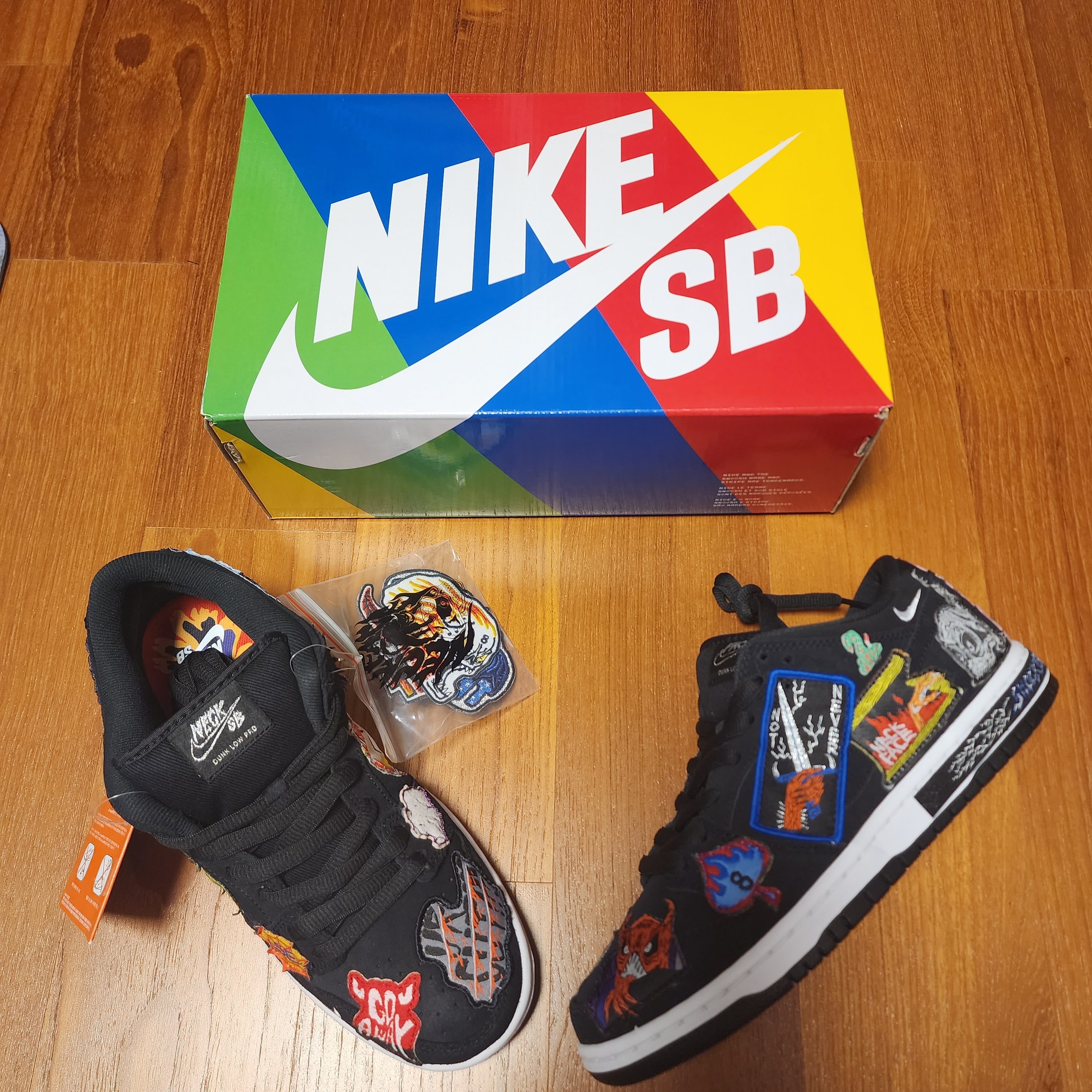 Nike x Neckface SB Dunk Low Pro Black 착용 스타일 - 2