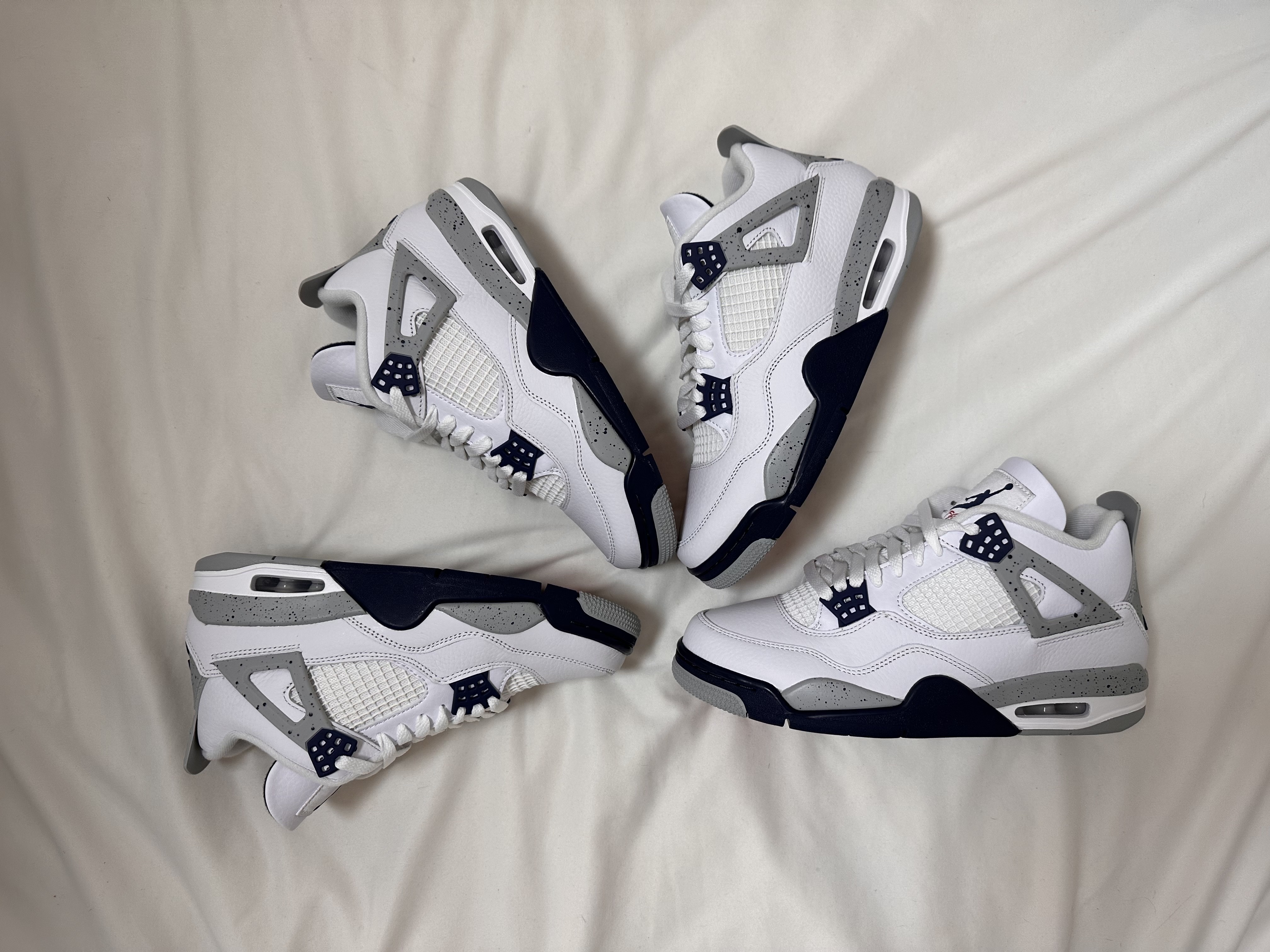 Jordan 4 Retro Midnight Navy 착용 스타일 - 1