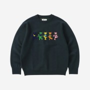 Thisisneverthat x Grateful Dead Dancing Bears Knit Sweater Navy