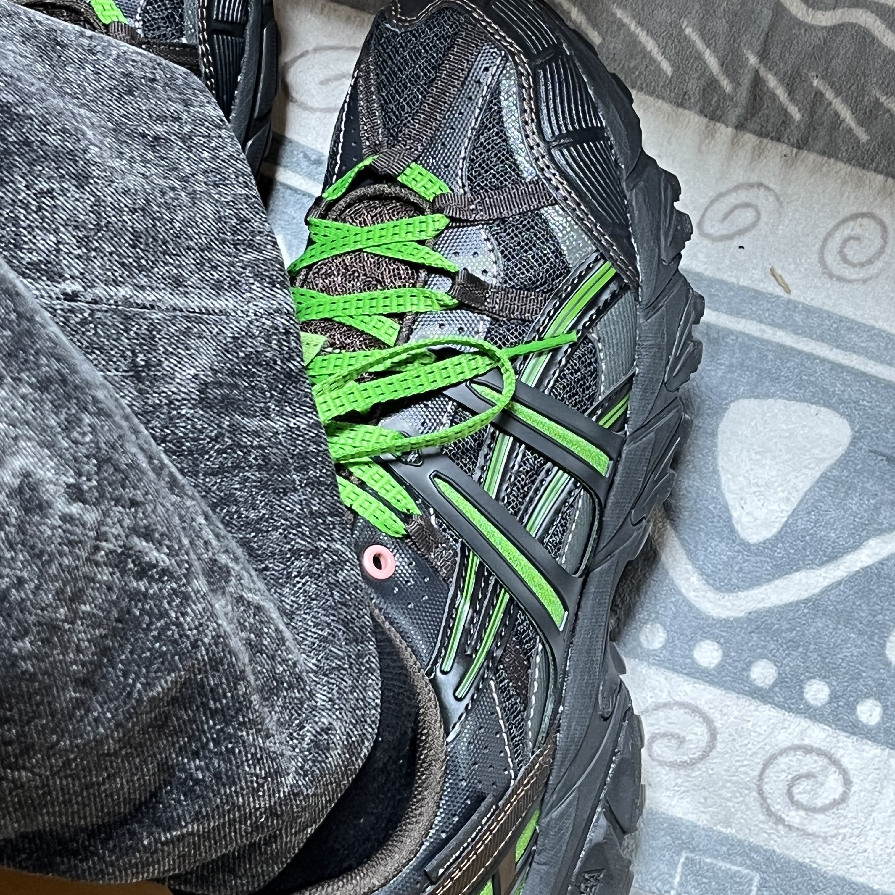 Asics x Andersson Bell Gel-Sonoma 15-50 Black Green 착용 스타일 - 5