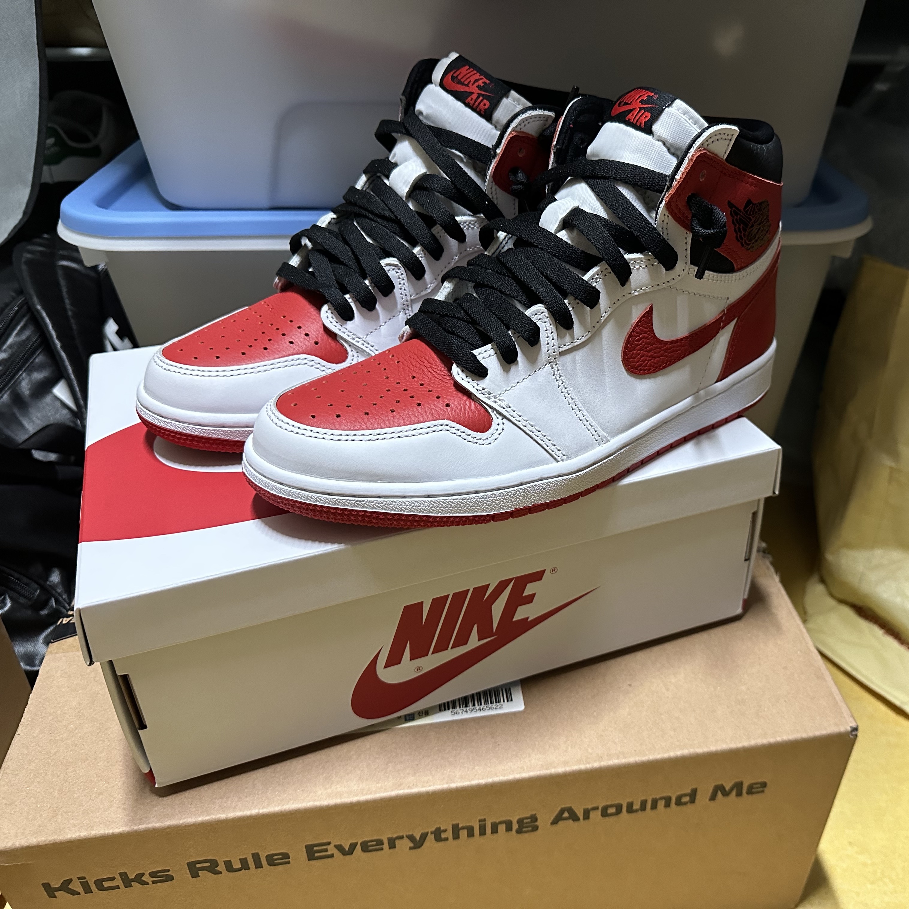 Jordan 1 Retro High OG Pollen, Jordan 1 Retro High OG Heritage 착용 스타일 - 2