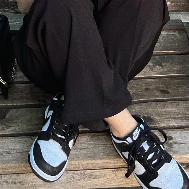 (GS) Nike Dunk Low Black 착용 스타일