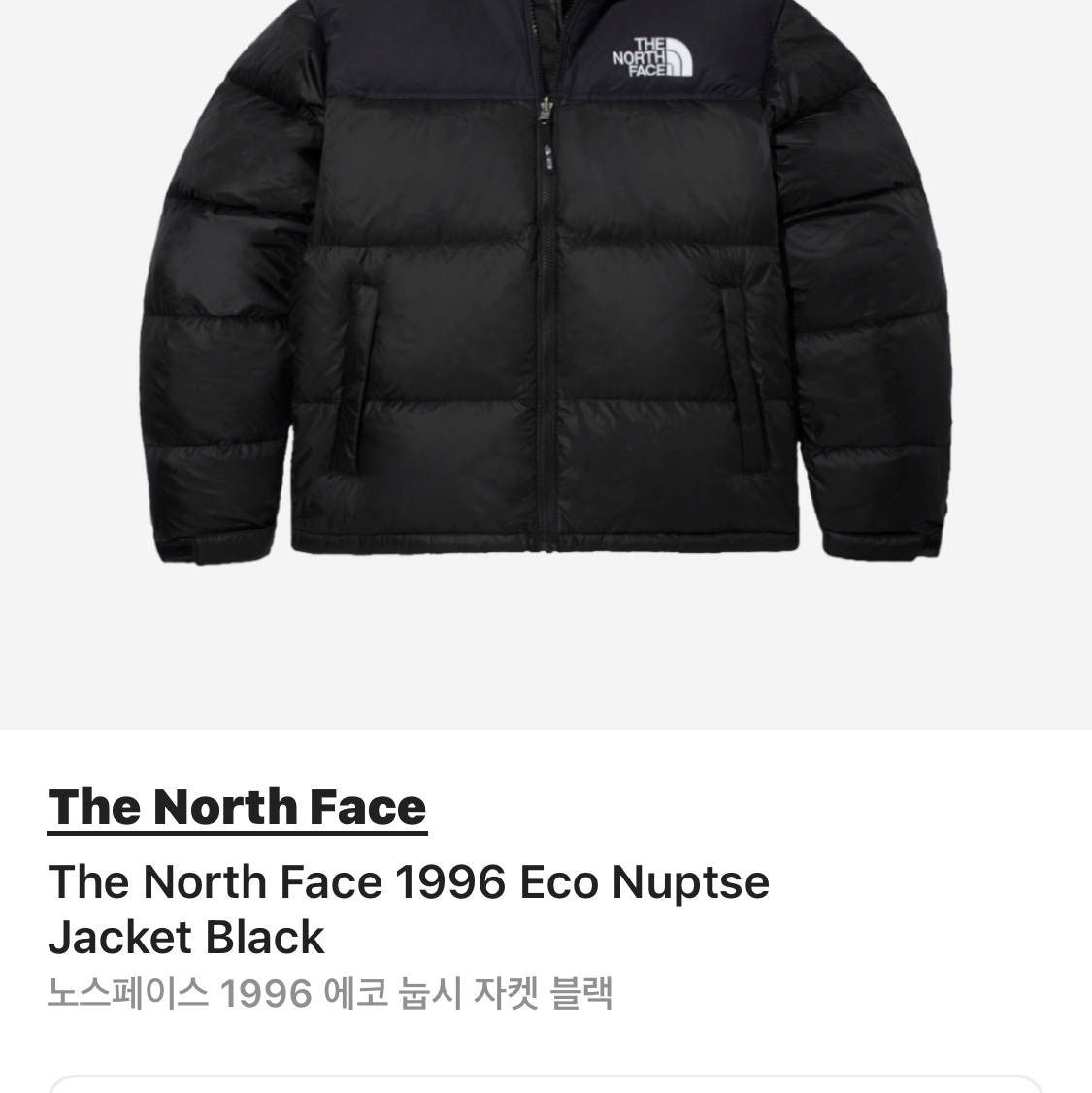 The North Face 1996 Eco Nuptse Jacket Black 착용 스타일