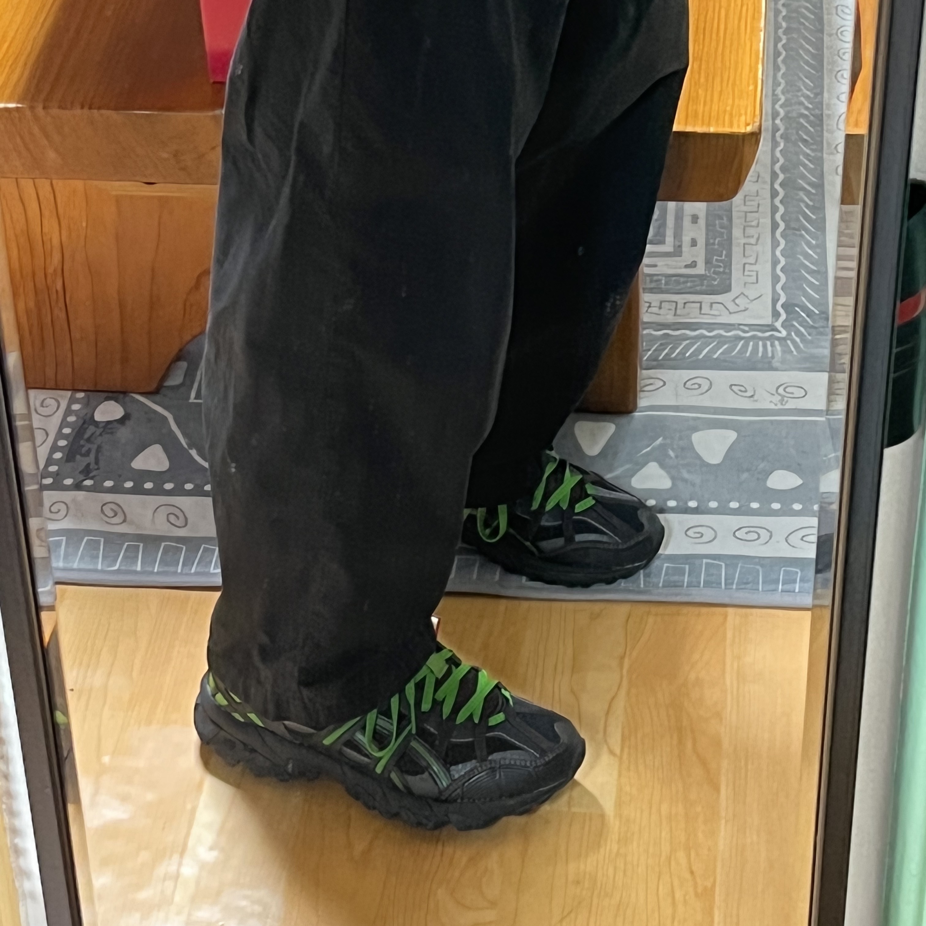 Asics x Andersson Bell Gel-Sonoma 15-50 Black Green 착용 스타일 - 3