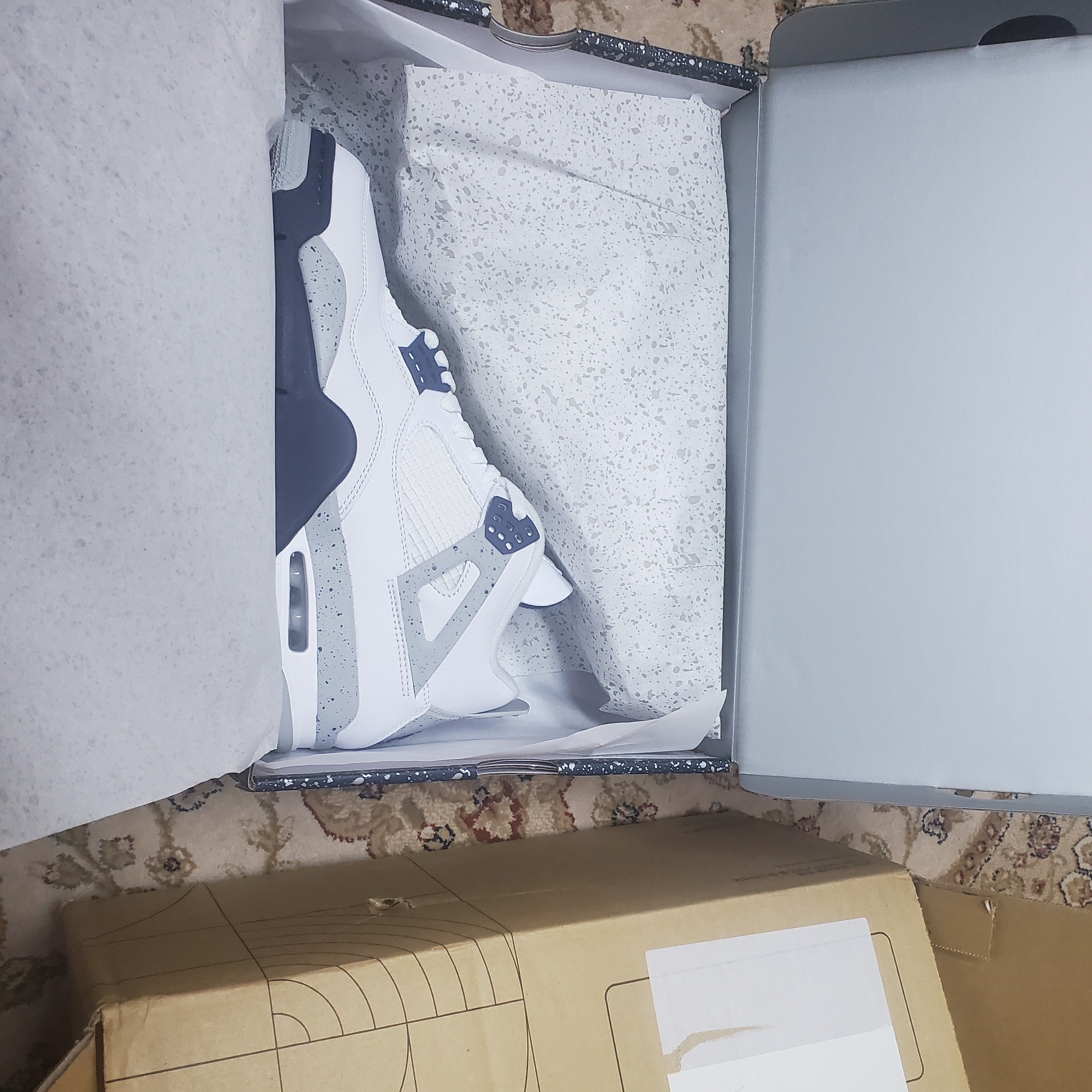 Jordan 4 Retro Midnight Navy 착용 스타일 - 1