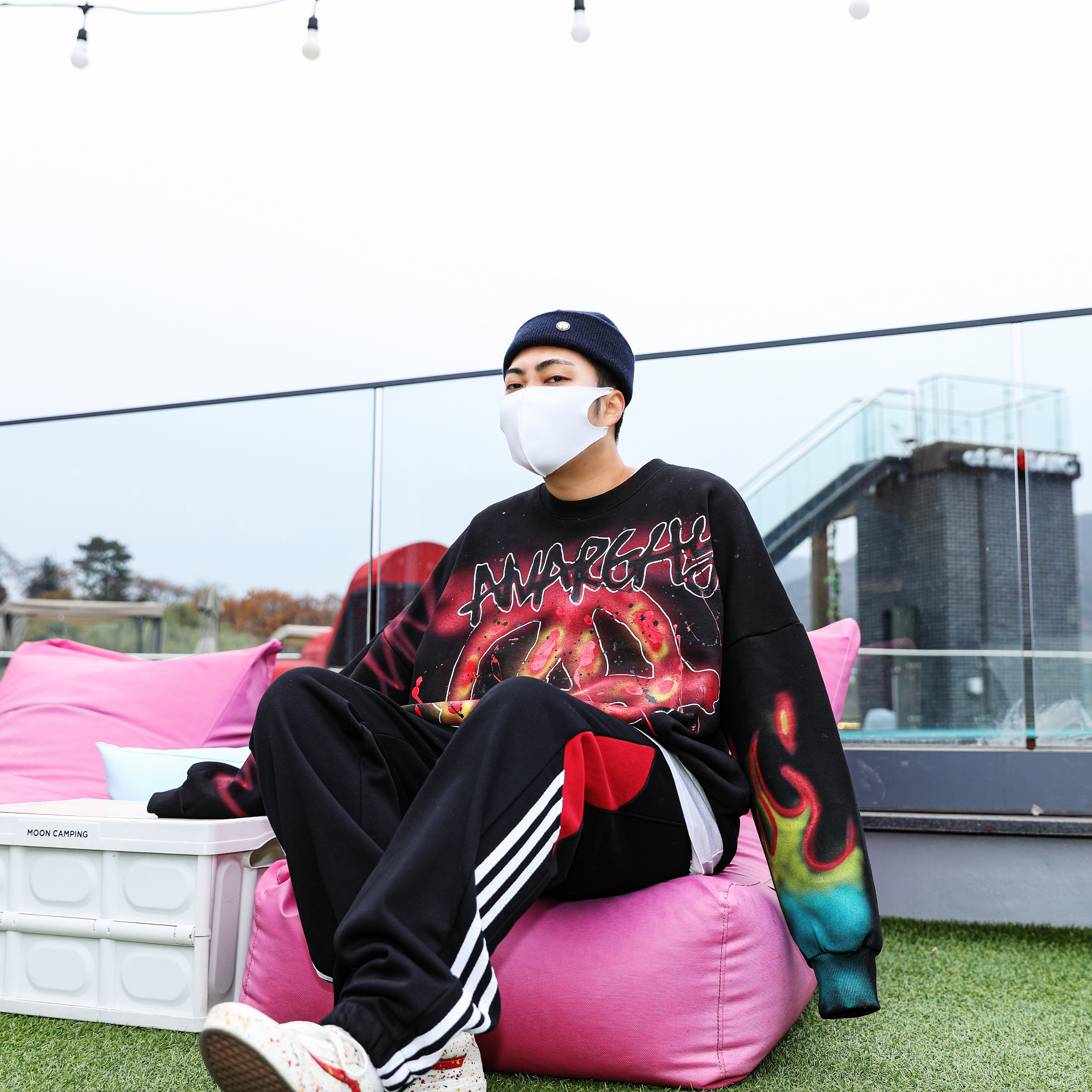 Vans Style 36 Marshmallow Racing Red 착용 스타일 - 3
