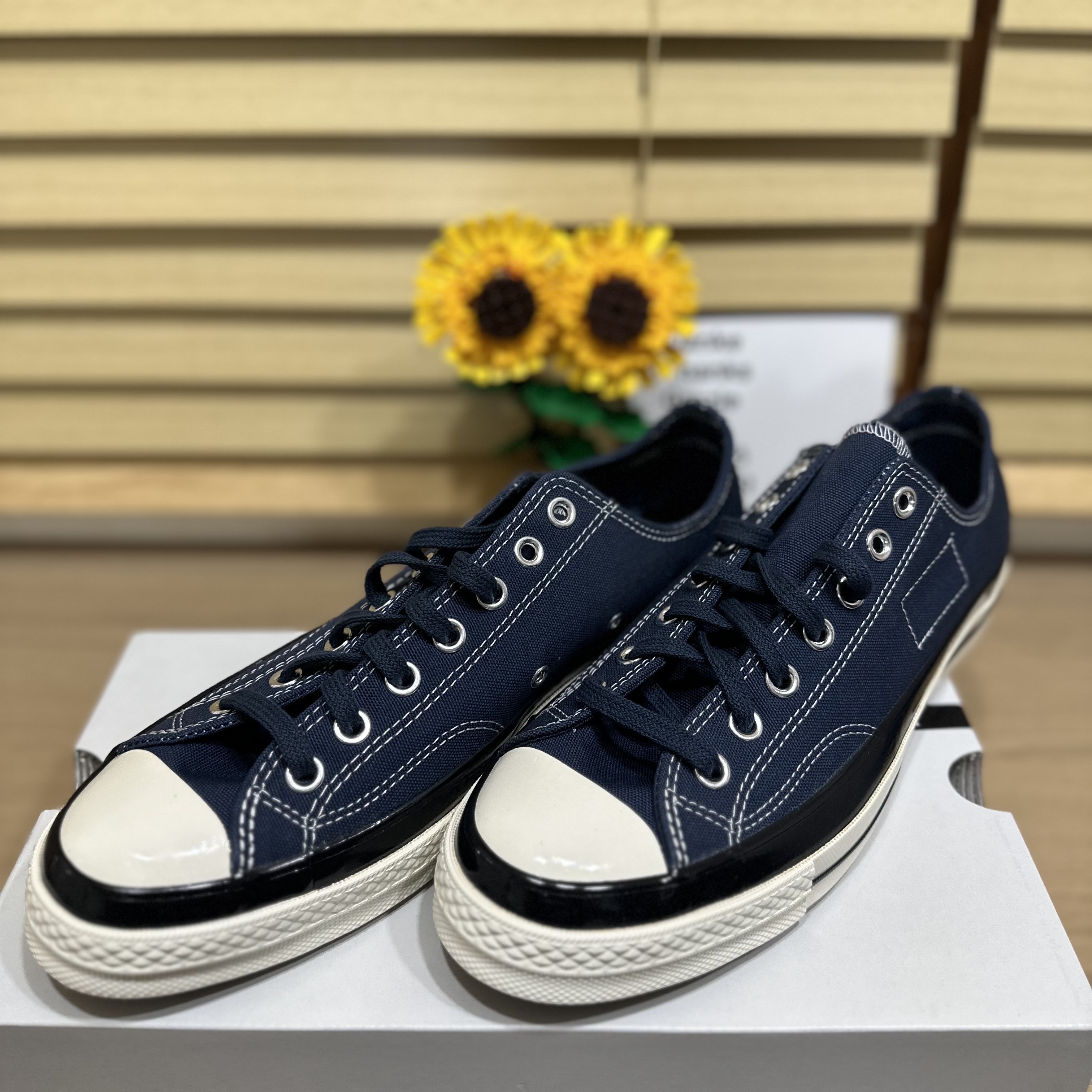 Converse x Moncler x Fragment Chuck 70 Ox Fraylor III Insignia Blue 착용 스타일