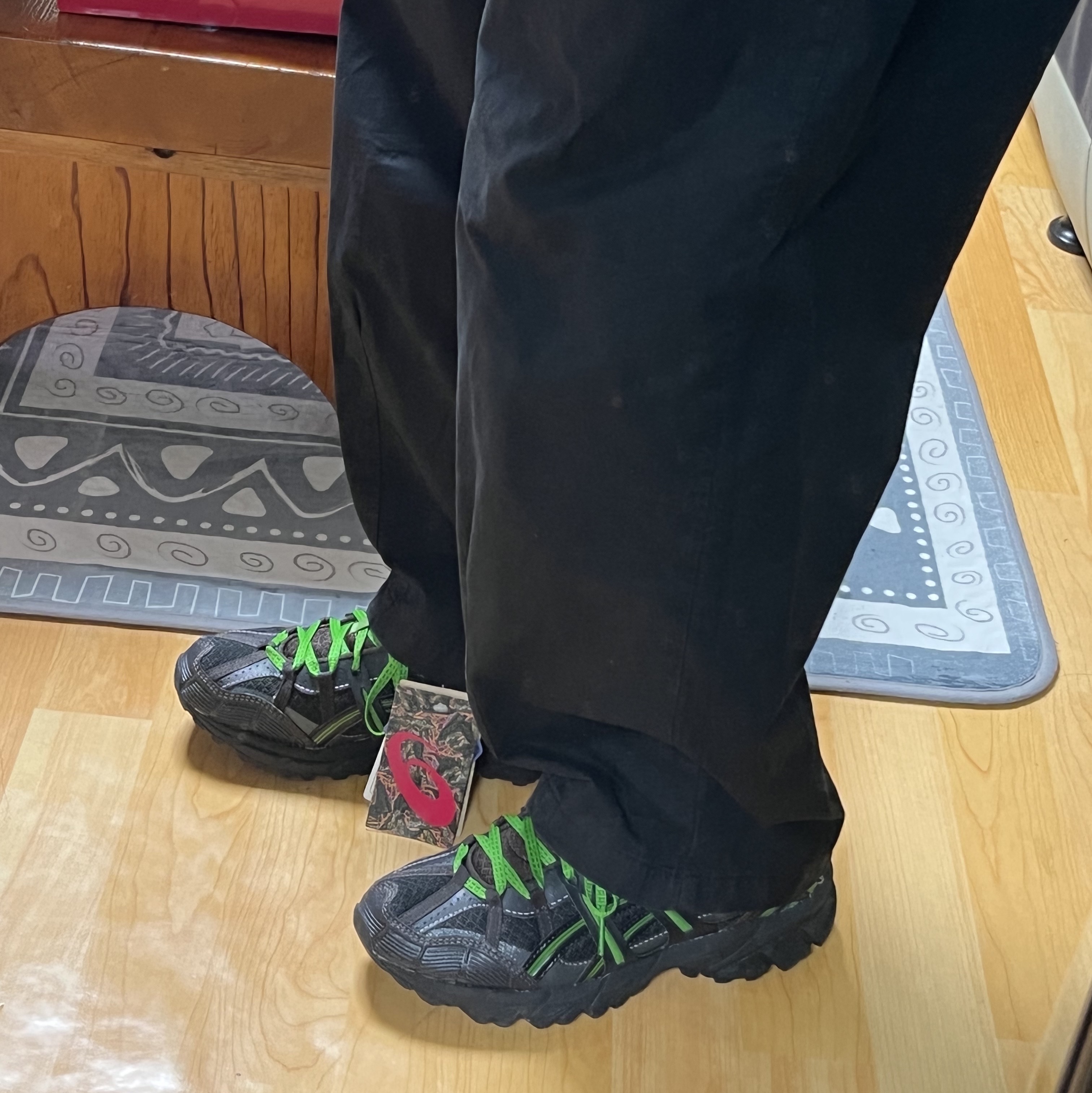 Asics x Andersson Bell Gel-Sonoma 15-50 Black Green 착용 스타일 - 2