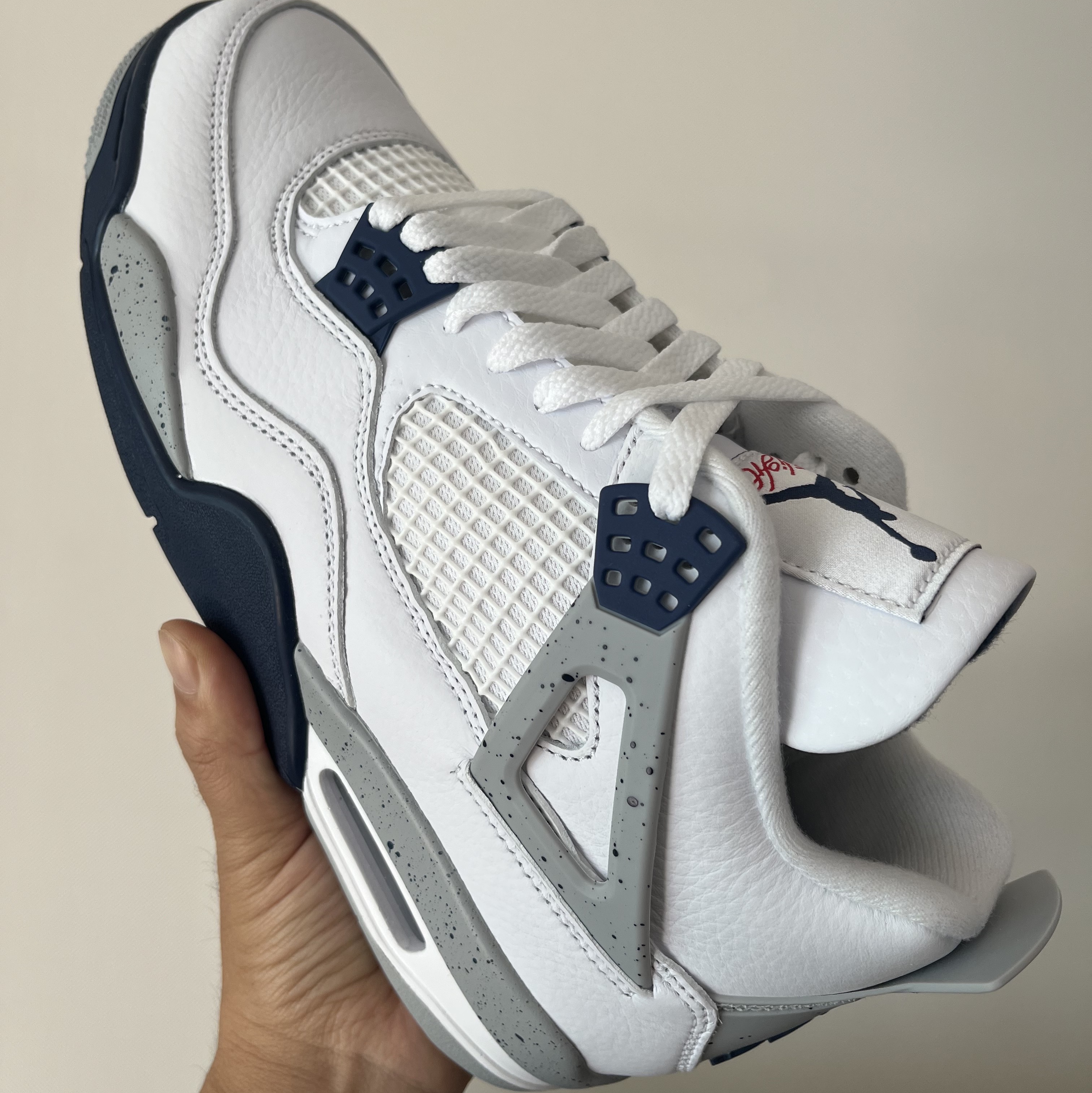 Jordan 4 Retro Midnight Navy 착용 스타일 - 3