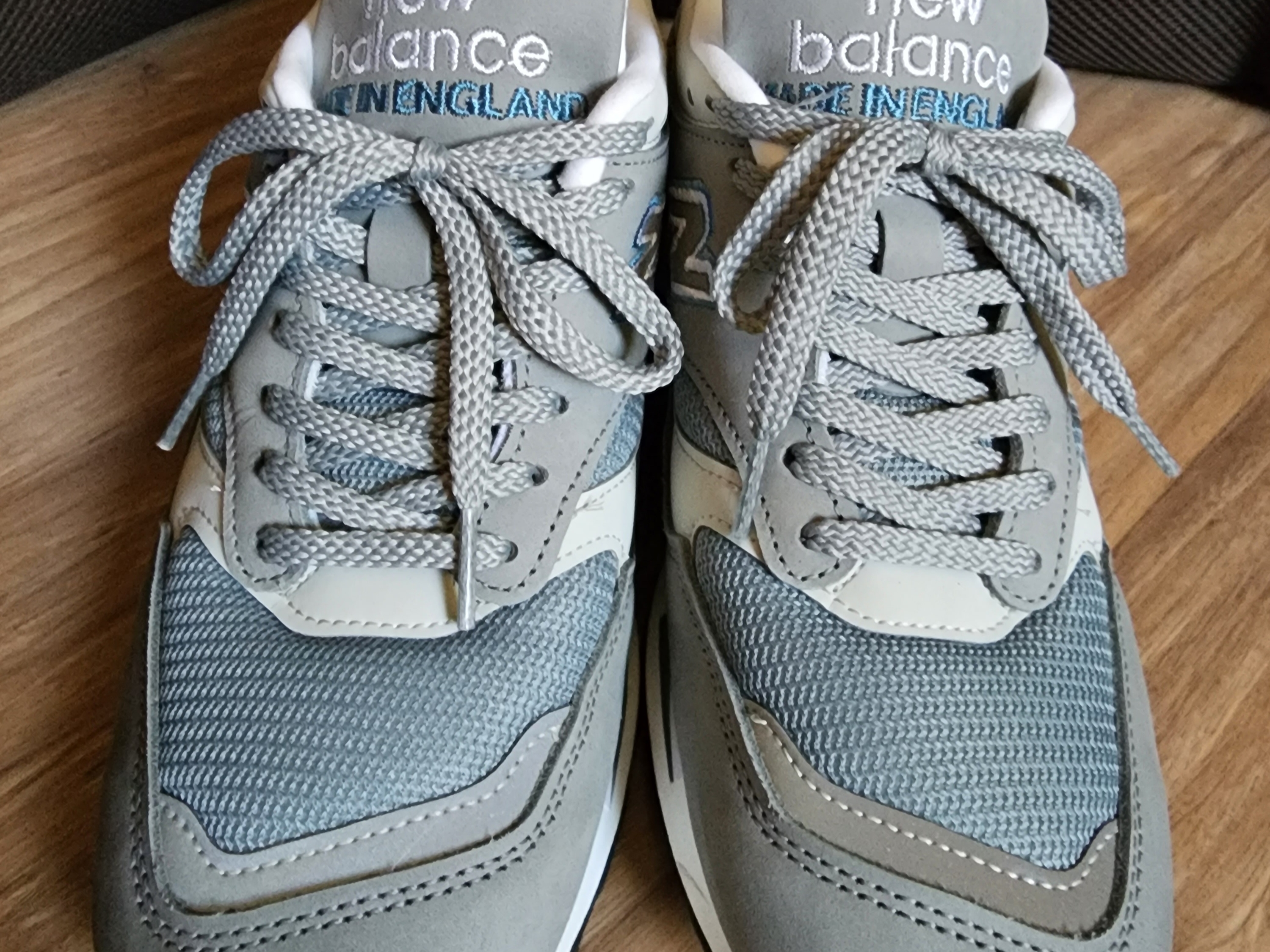 New Balance 1500 Made in UK Grey Slate Blue 착용 스타일 - 3