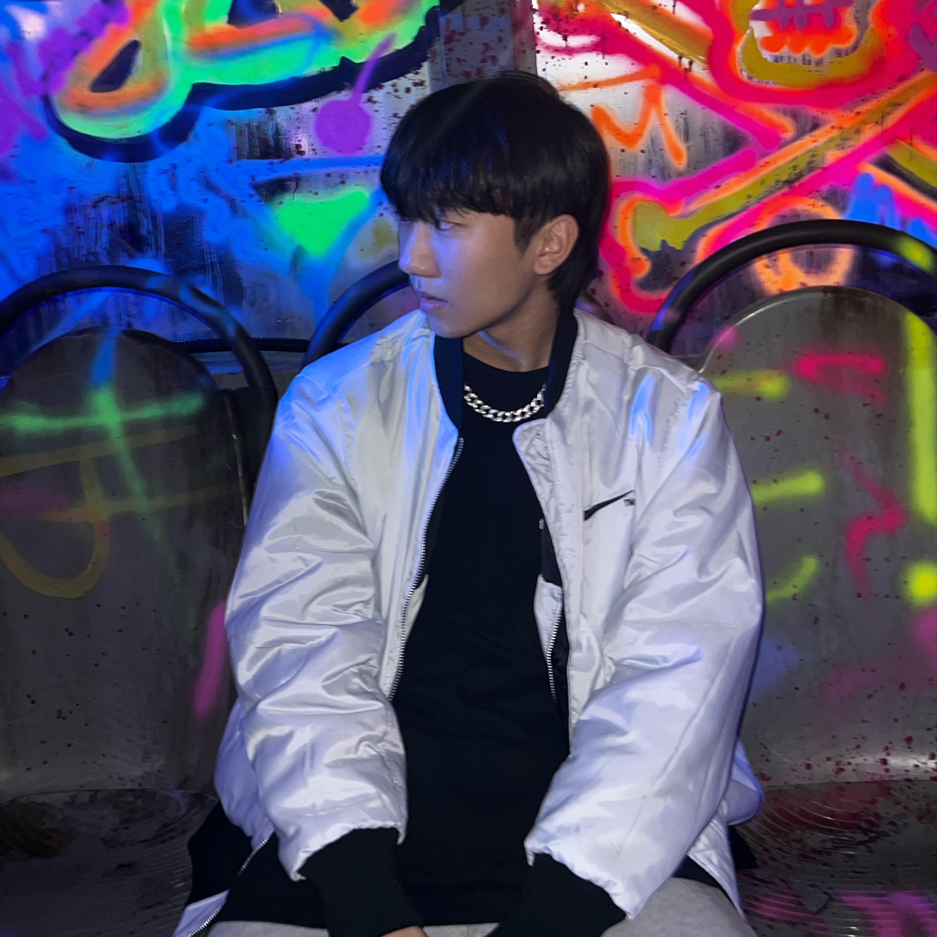 Nike NSW Swoosh Therma-Fit Bomber Black - Asia 착용 스타일 - 1