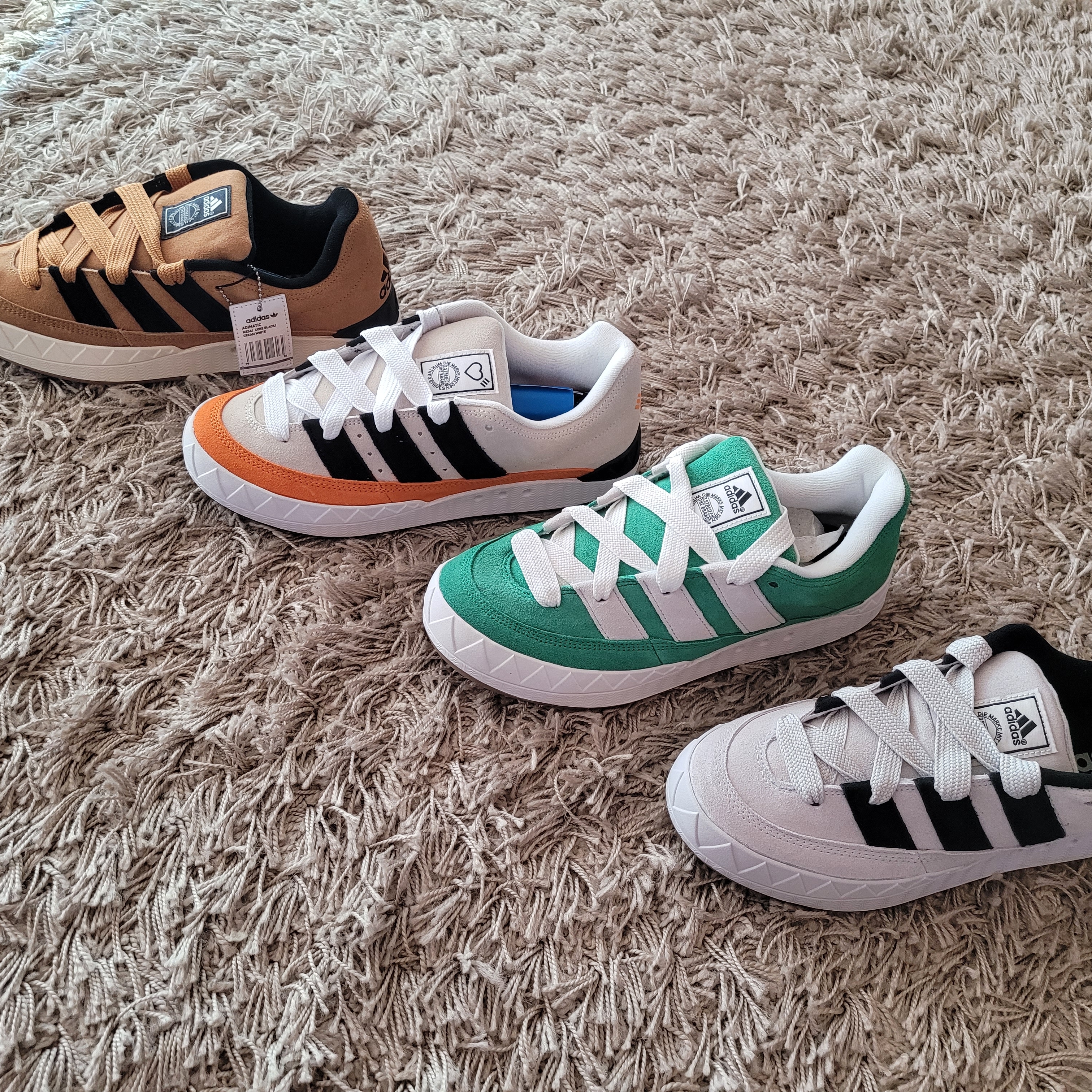 Adidas x Atmos Adimatic OG Shoebox, Adidas Adimatic Green 착용 스타일