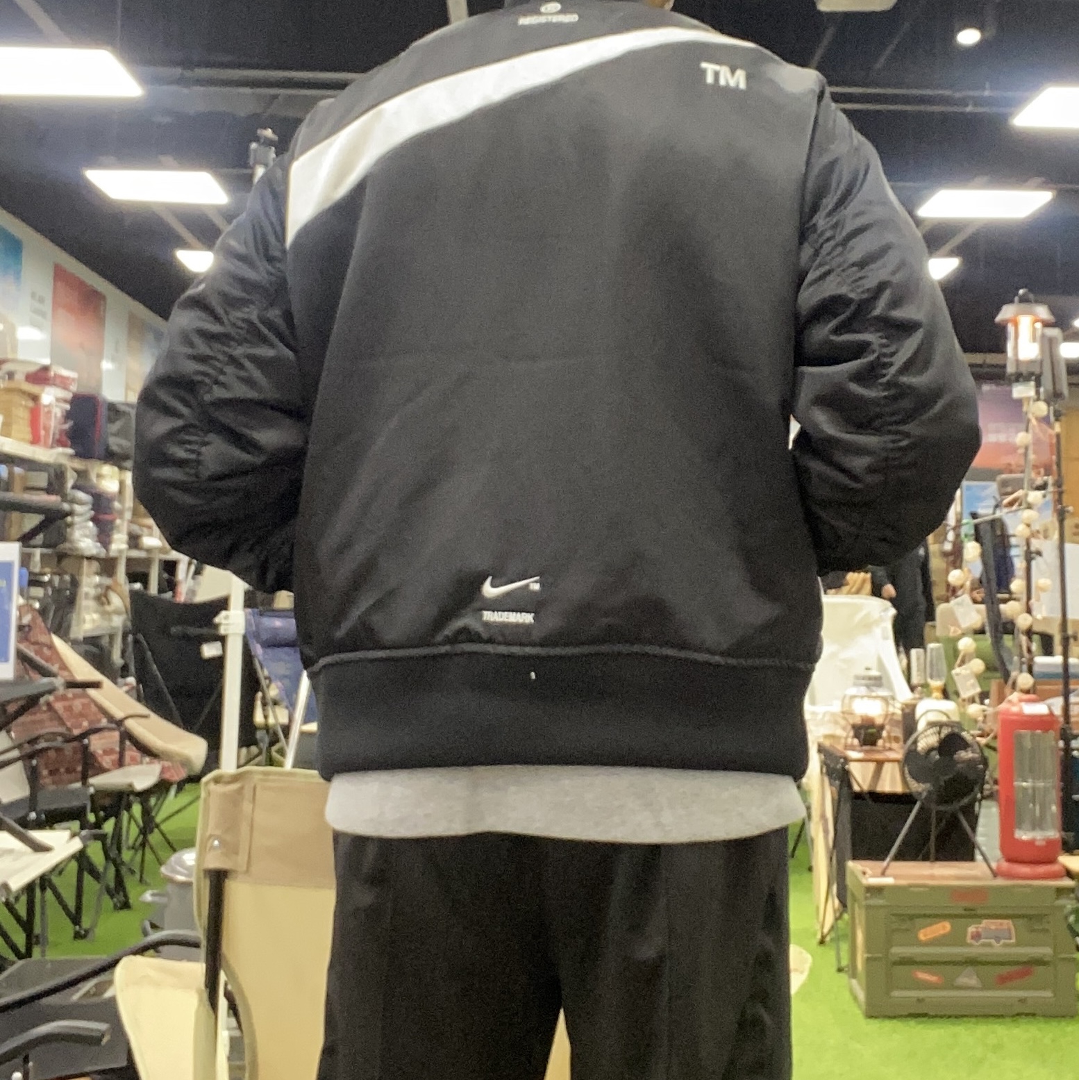 Nike NSW Swoosh Therma-Fit Bomber Black - Asia 착용 스타일 - 2