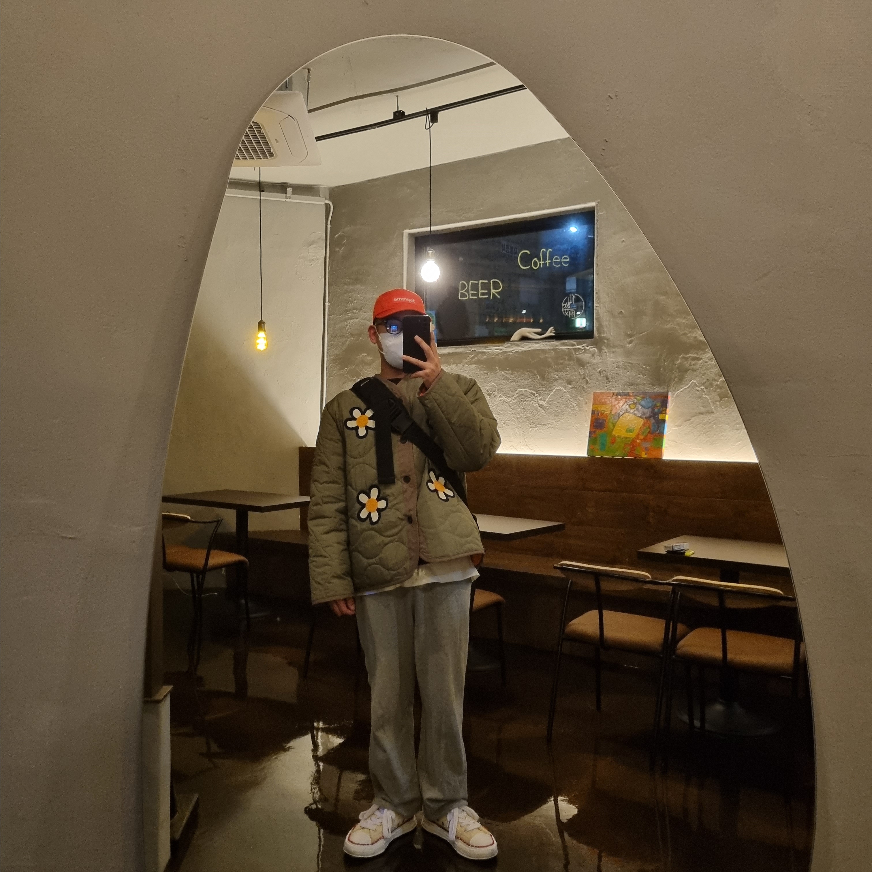 Supreme Washed Chino Twill Camp Cap Orange - 22FW, Maison Mihara Yasuhiro Peterson OG Sole Canvas Low-top Sneakers Natural 착용 스타일 - 1