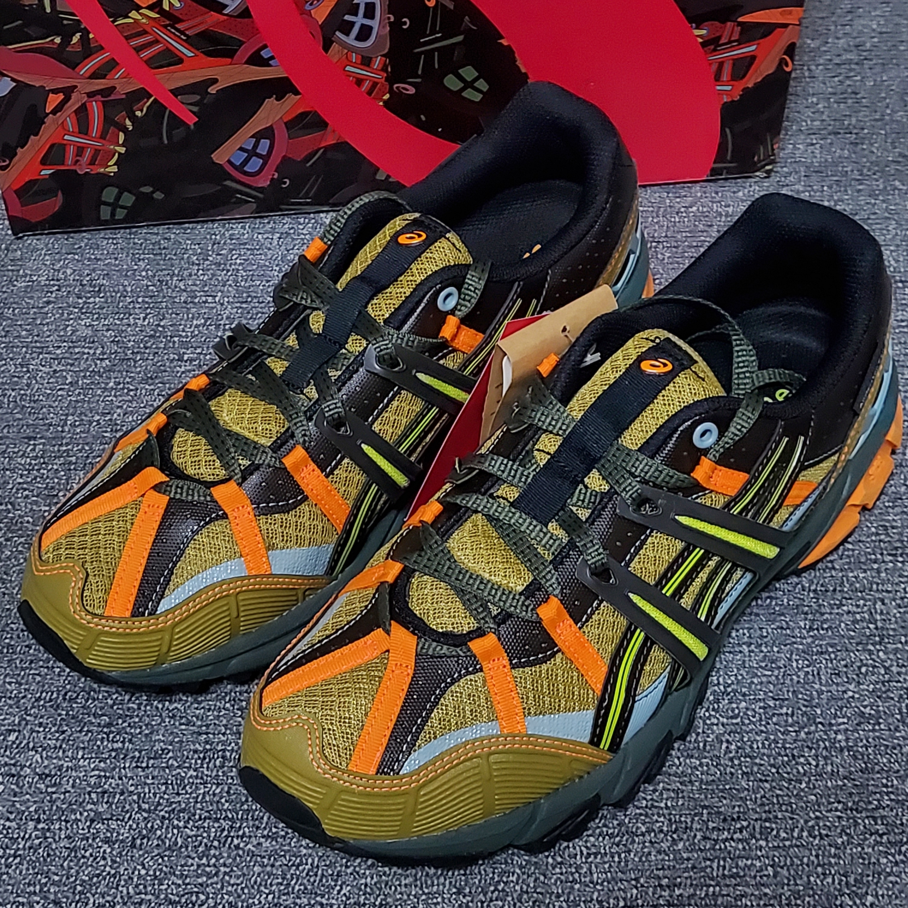 Asics x Andersson Bell Gel-Sonoma 15-50 Olive Oil Dark Brown 착용 스타일 - 1