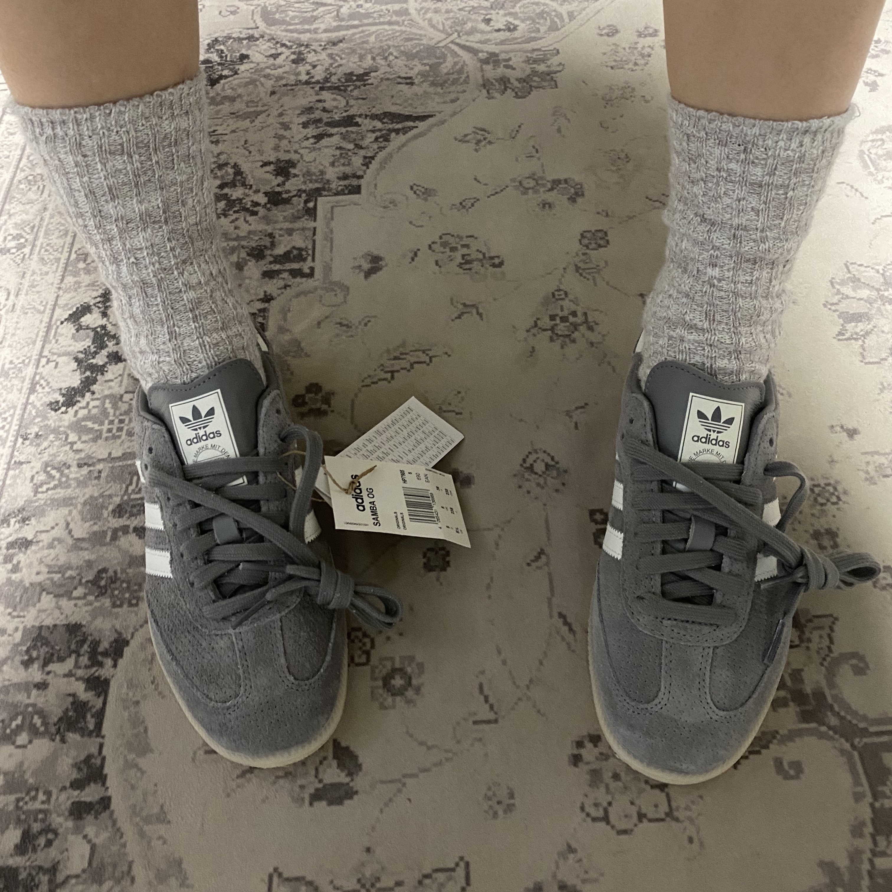 Adidas Samba OG Grey Three 착용 스타일 - 2