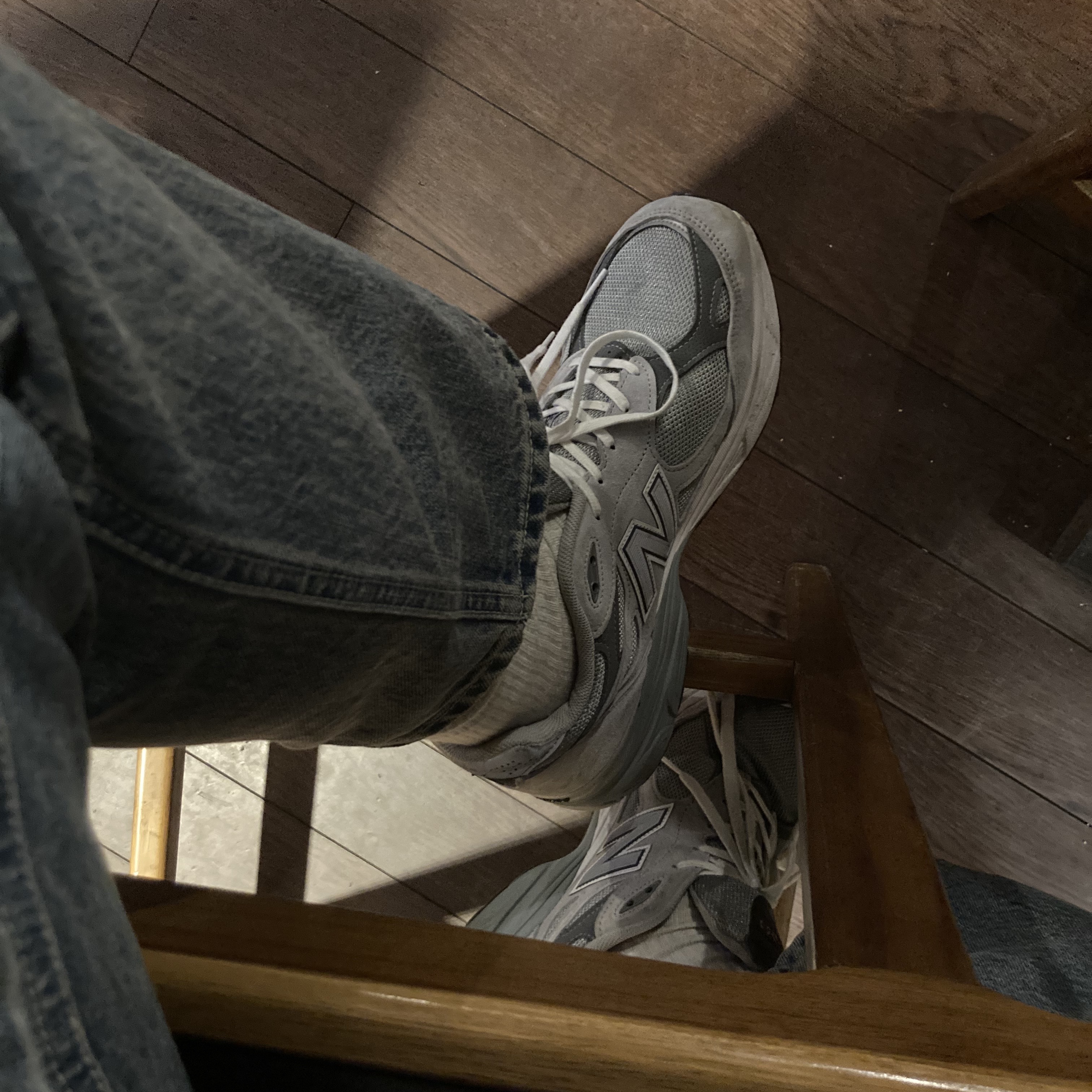New Balance 990v3 Made in USA Grey - D Standard 착용 스타일