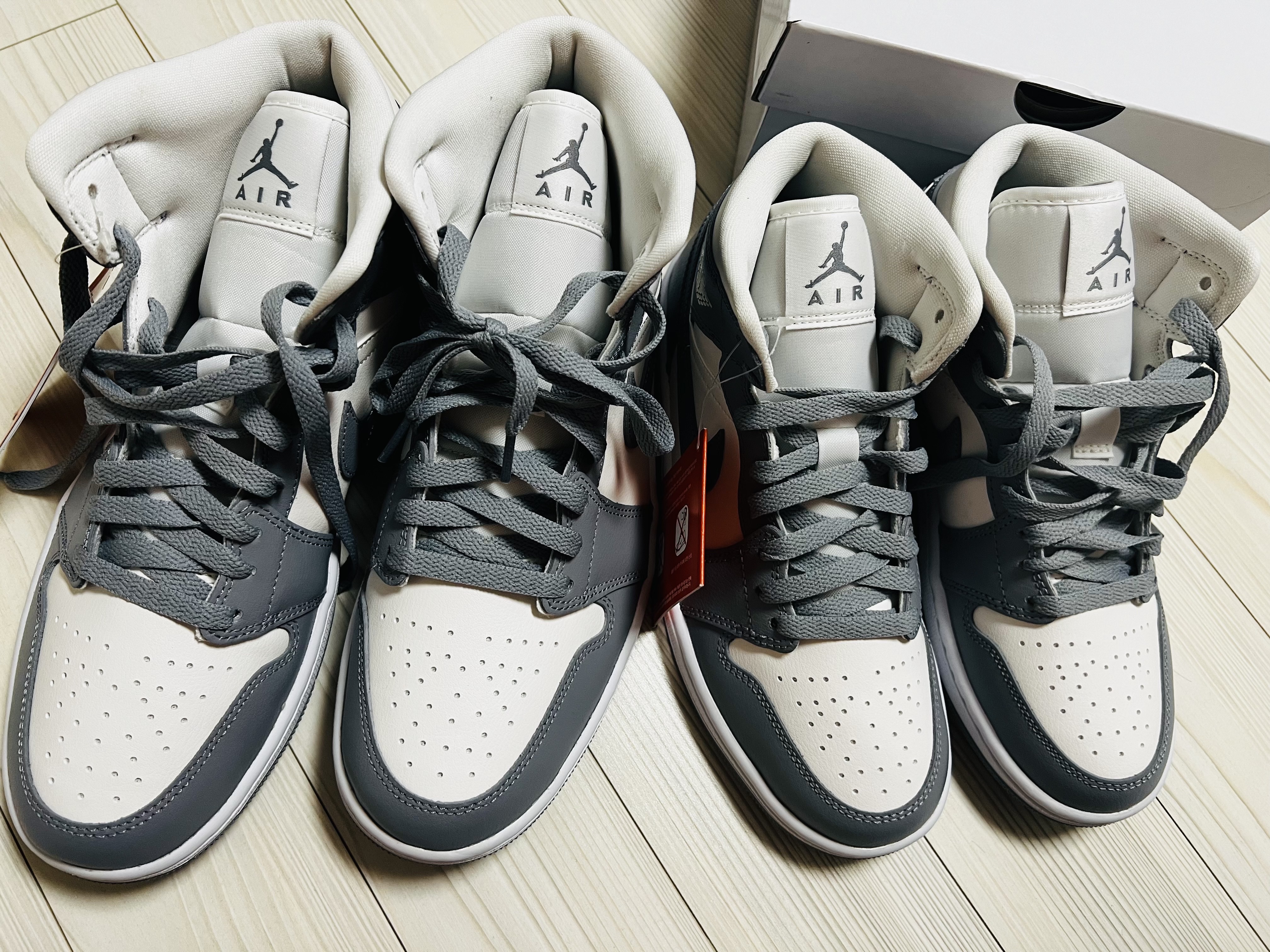 (W) Jordan 1 Mid Sail Stealth 착용 스타일 - 2