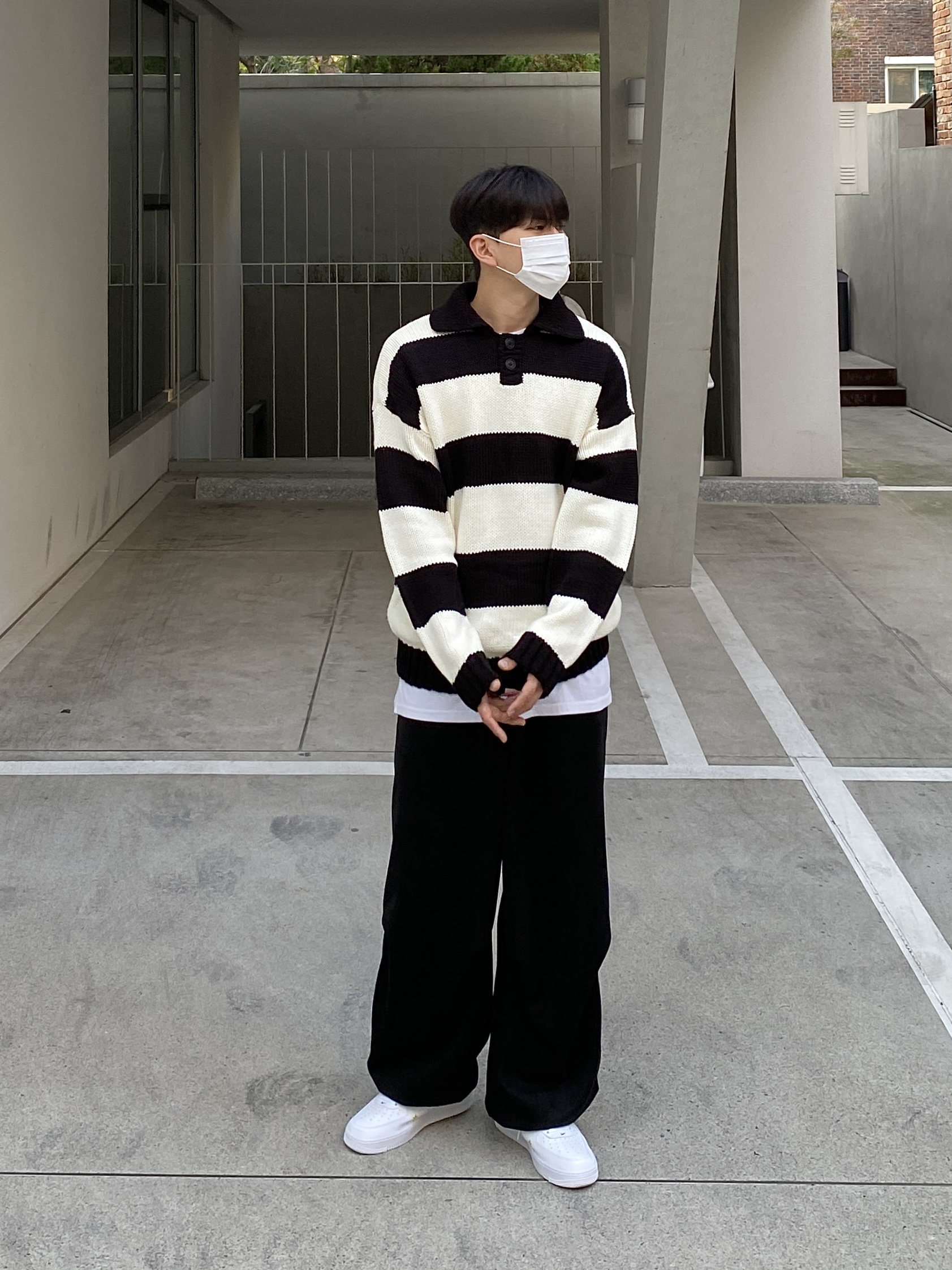 Nike Air Force 1 '07 Low White 착용 스타일 - 5