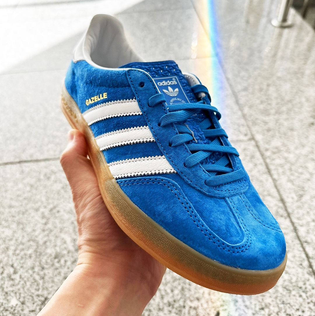 Adidas Gazelle Indoor Blue Bird 착용 스타일
