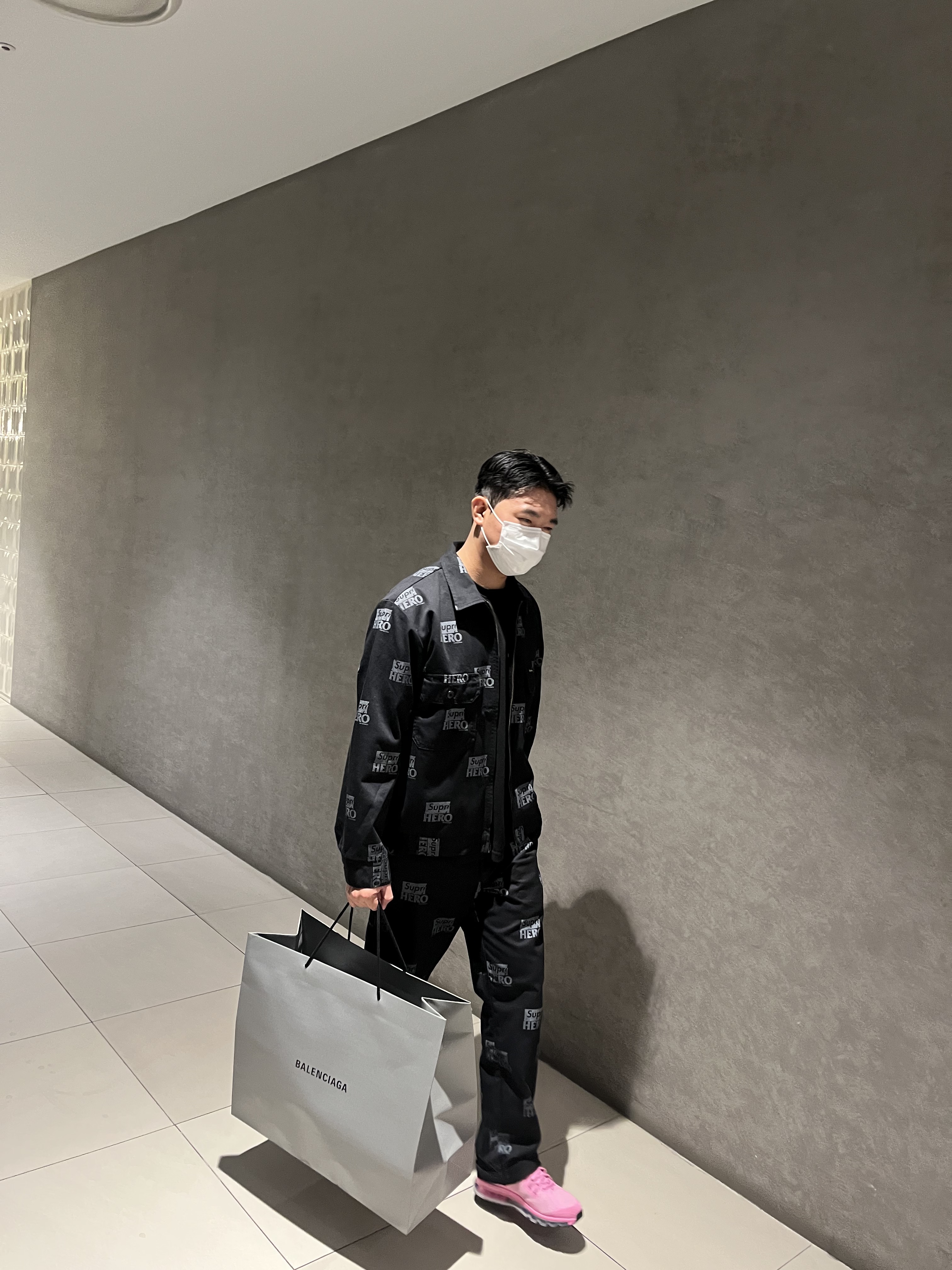 Supreme Antihero Work Jacket Black - 22SS, Supreme Antihero Work Pants Black - 22SS 착용 스타일 - 1