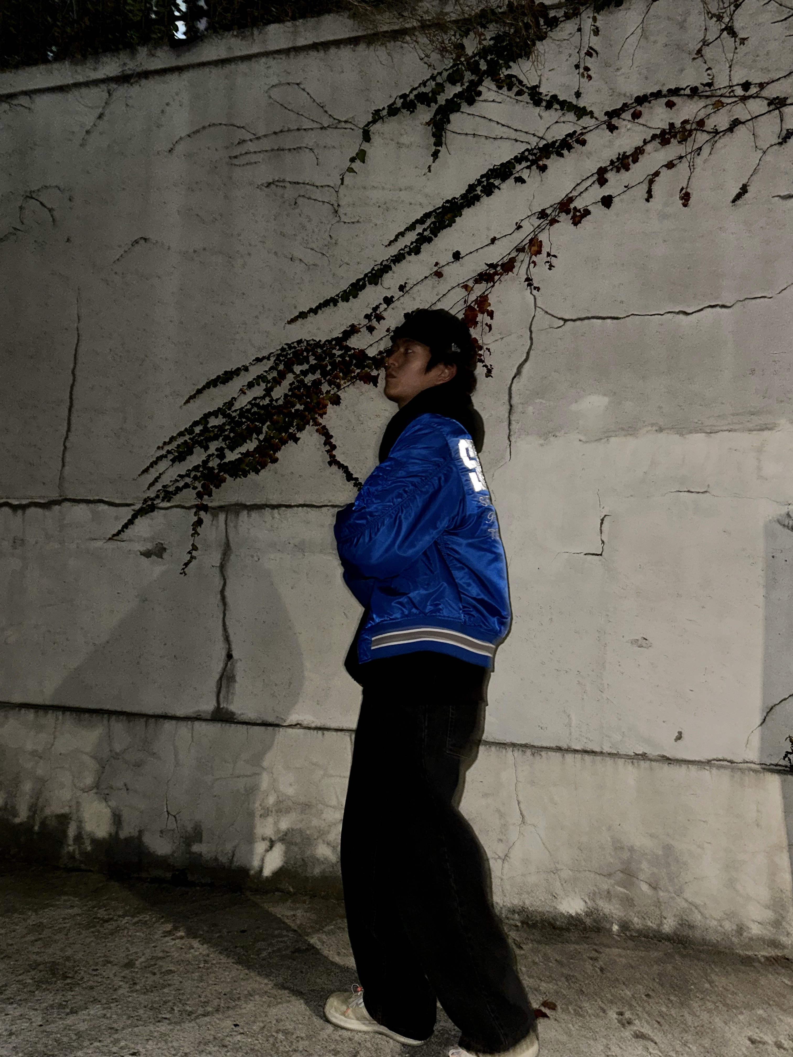 Supreme Second To None MA-1 Jacket Blue - 22SS, Nike Air Force 1 Experimental Sail 착용 스타일 - 2