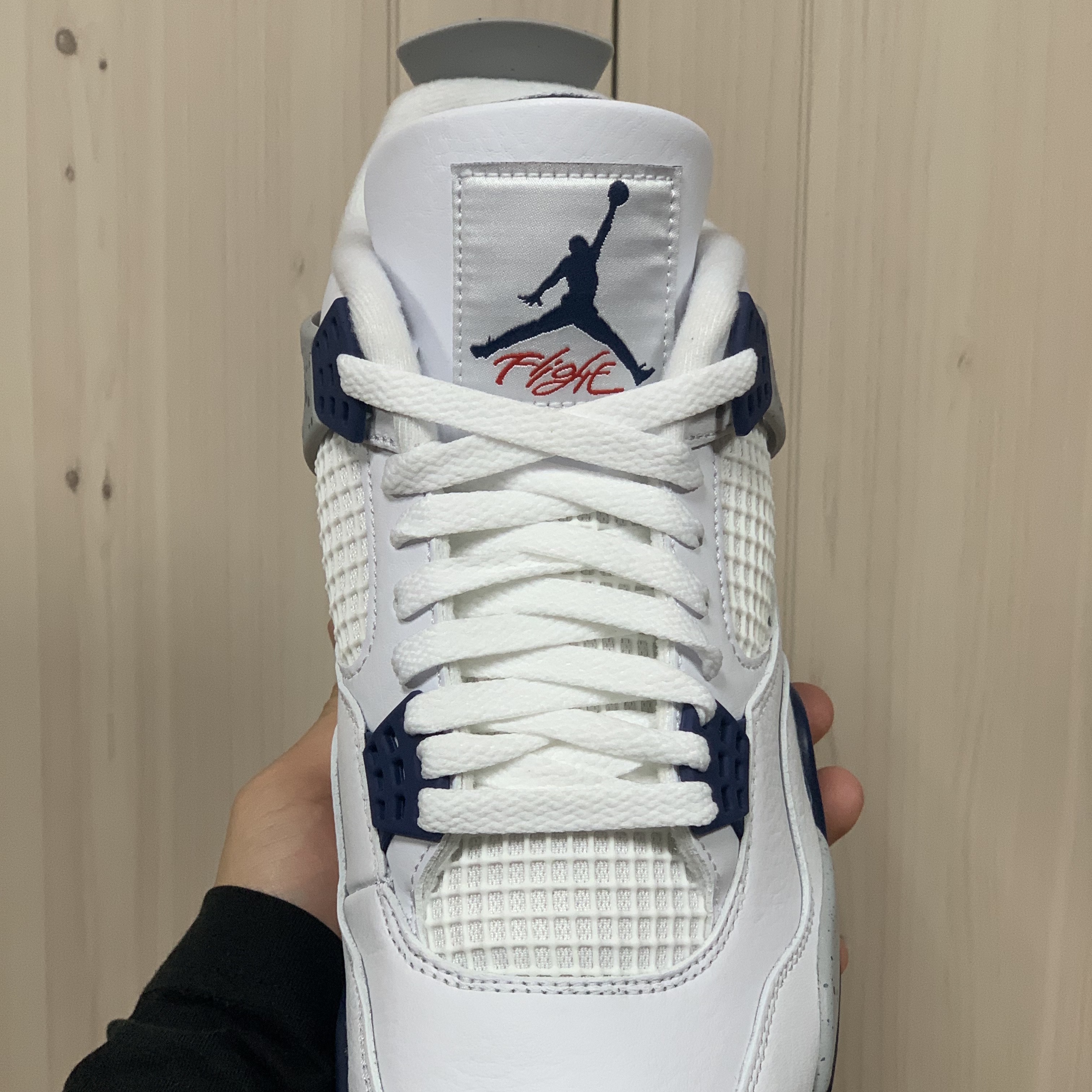 Jordan 4 Retro Midnight Navy 착용 스타일 - 3