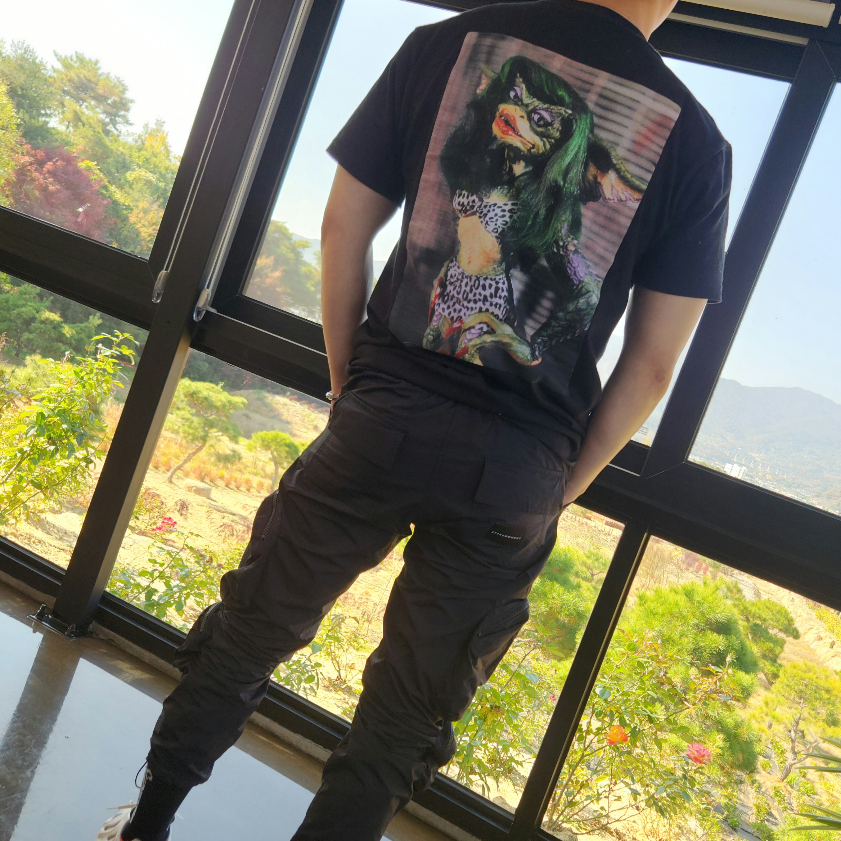 Supreme Greta T-Shirt Black - 22FW 착용 스타일