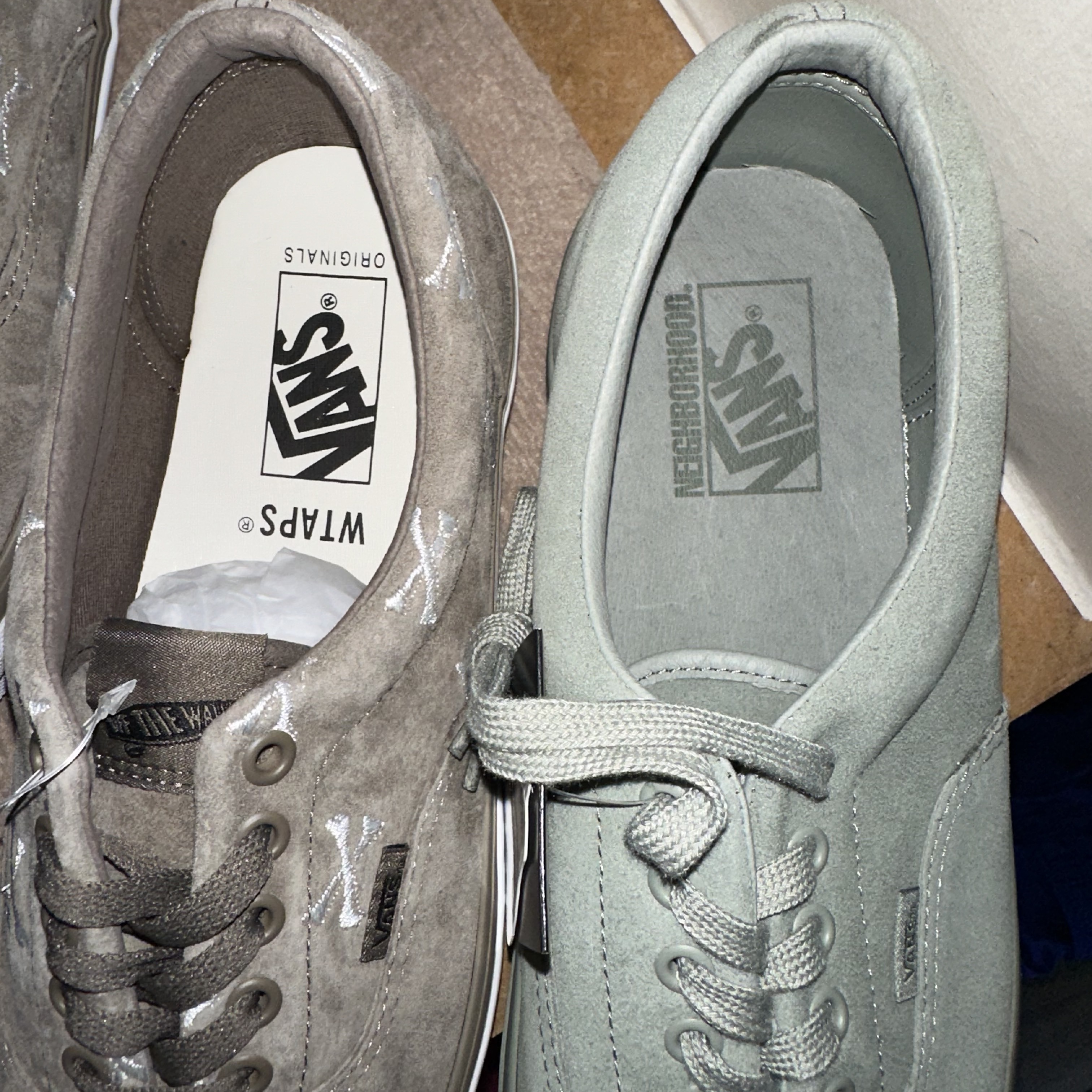 Vans Vault x WTAPS OG Era LX Bones Coyote, Vans x Neighborhood Era 95 DX Green 착용 스타일 - 2