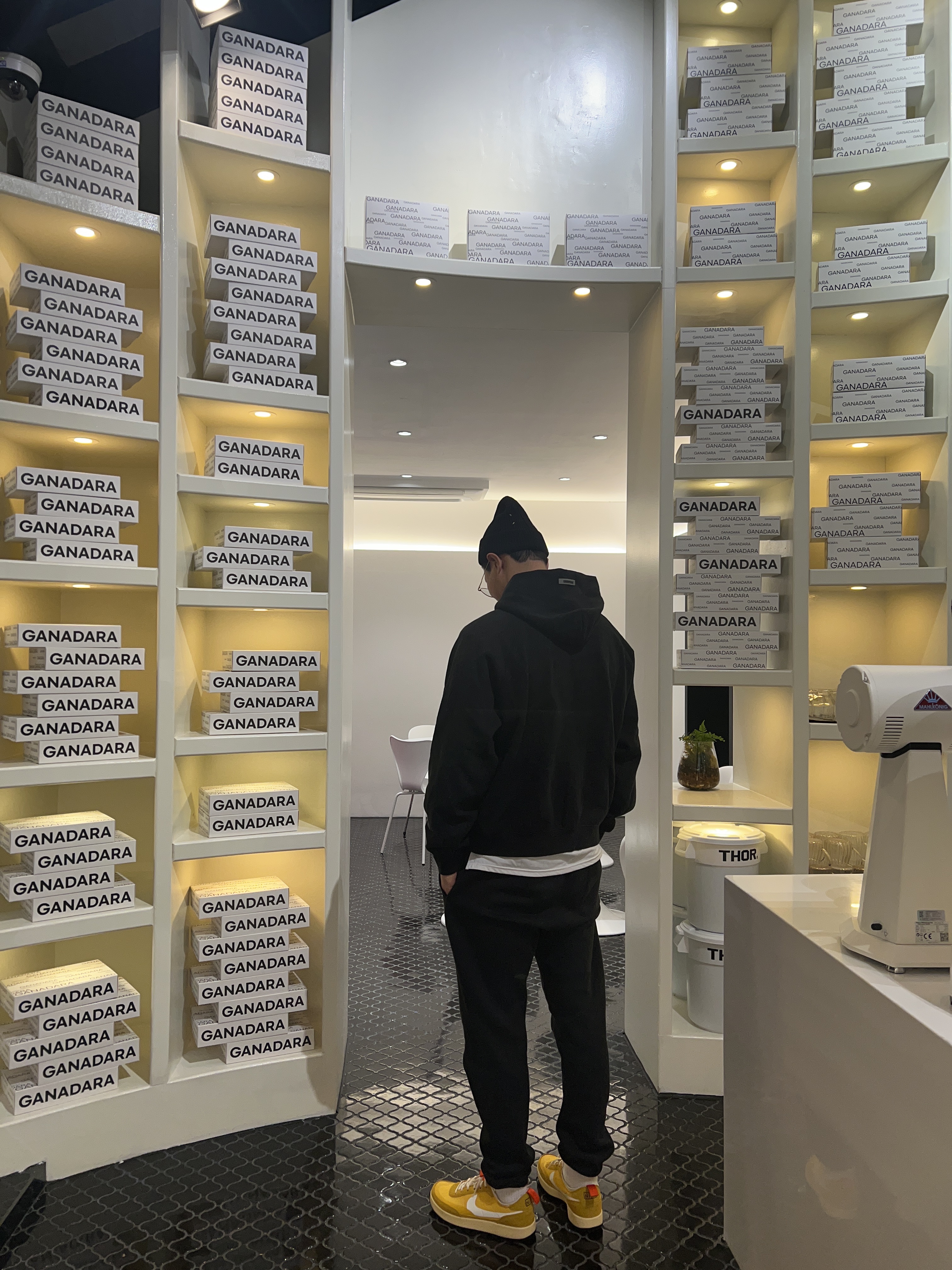 Nike x Tom Sachs General Purpose Shoe Archive, Essentials 3D Silicon Applique Pullover Hoodie Dark Slate/Black 2020 착용 스타일