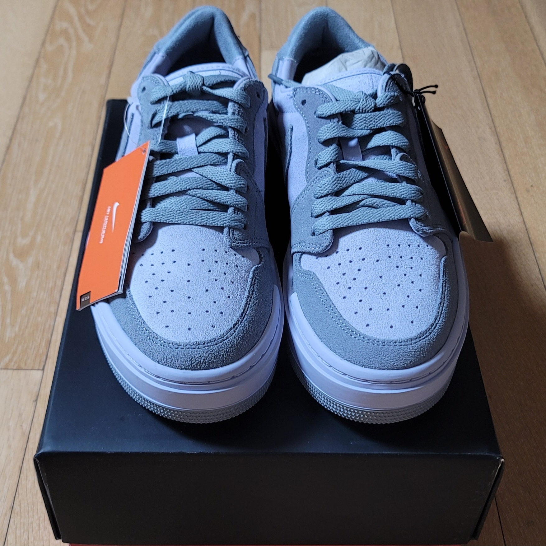 (W) Jordan 1 Elevate Low Stealth 착용 스타일 - 2