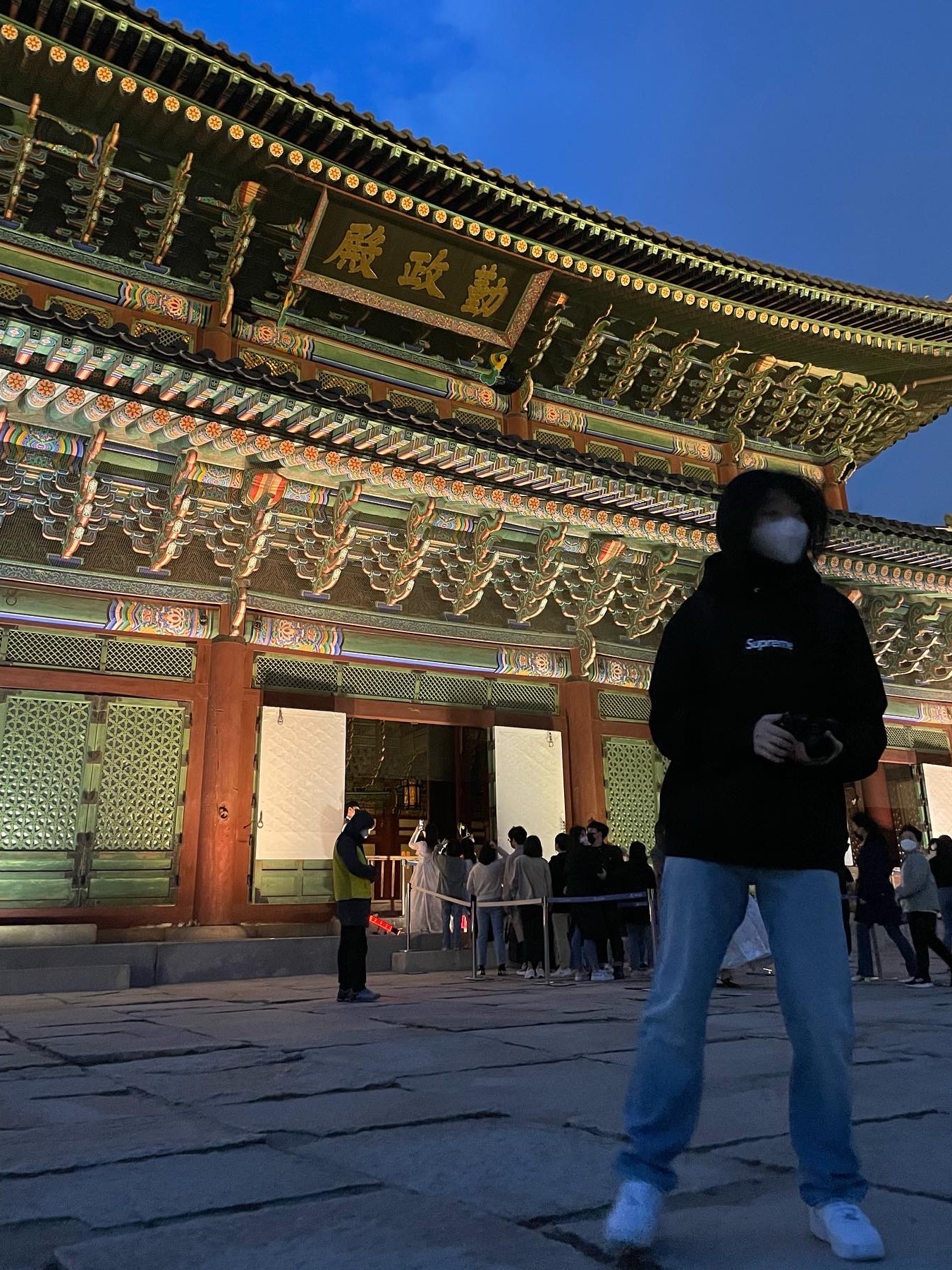 Supreme Box Logo Hooded Sweatshirt Black - 21FW 착용 스타일 - 1