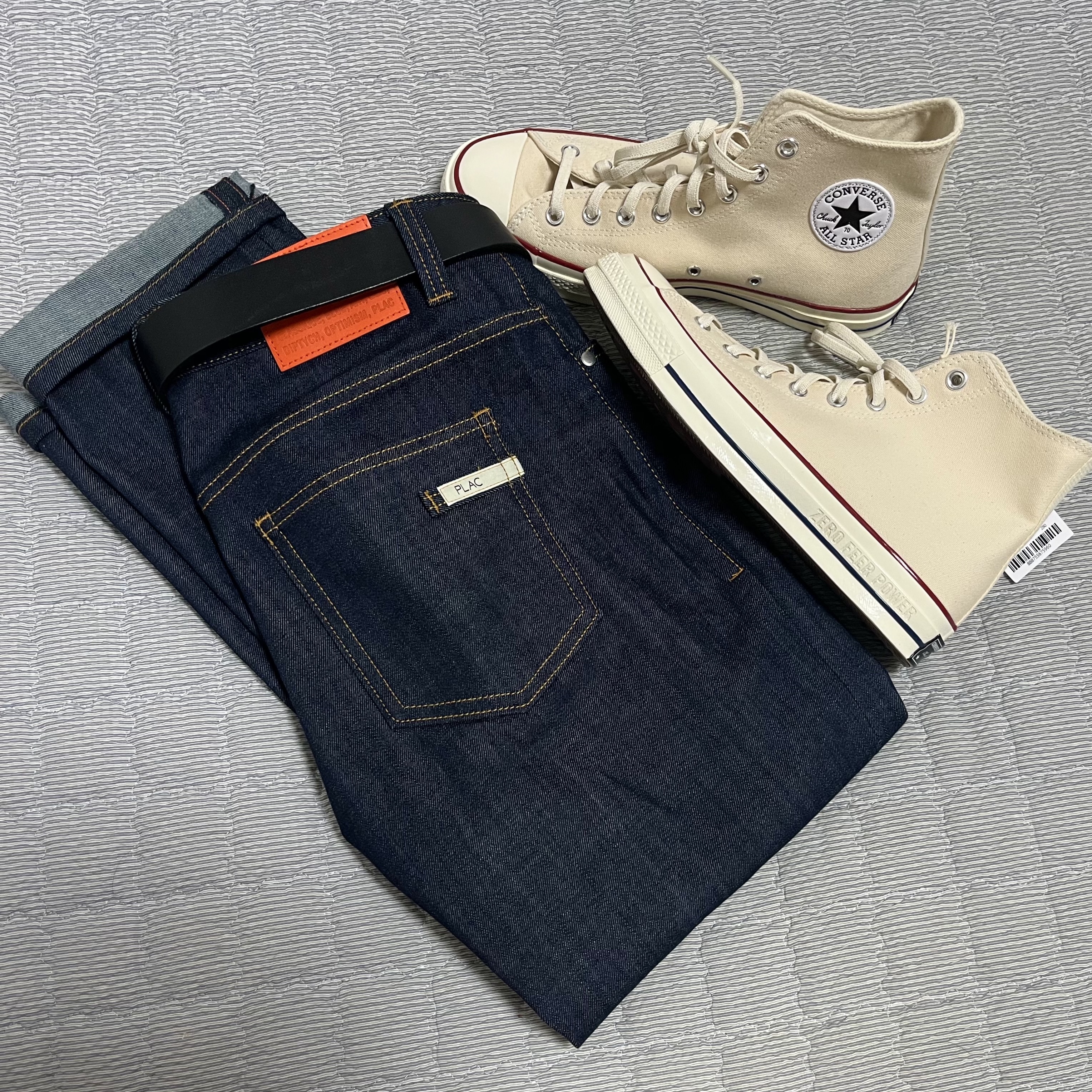 Converse Chuck 70 High Parchment 착용 스타일