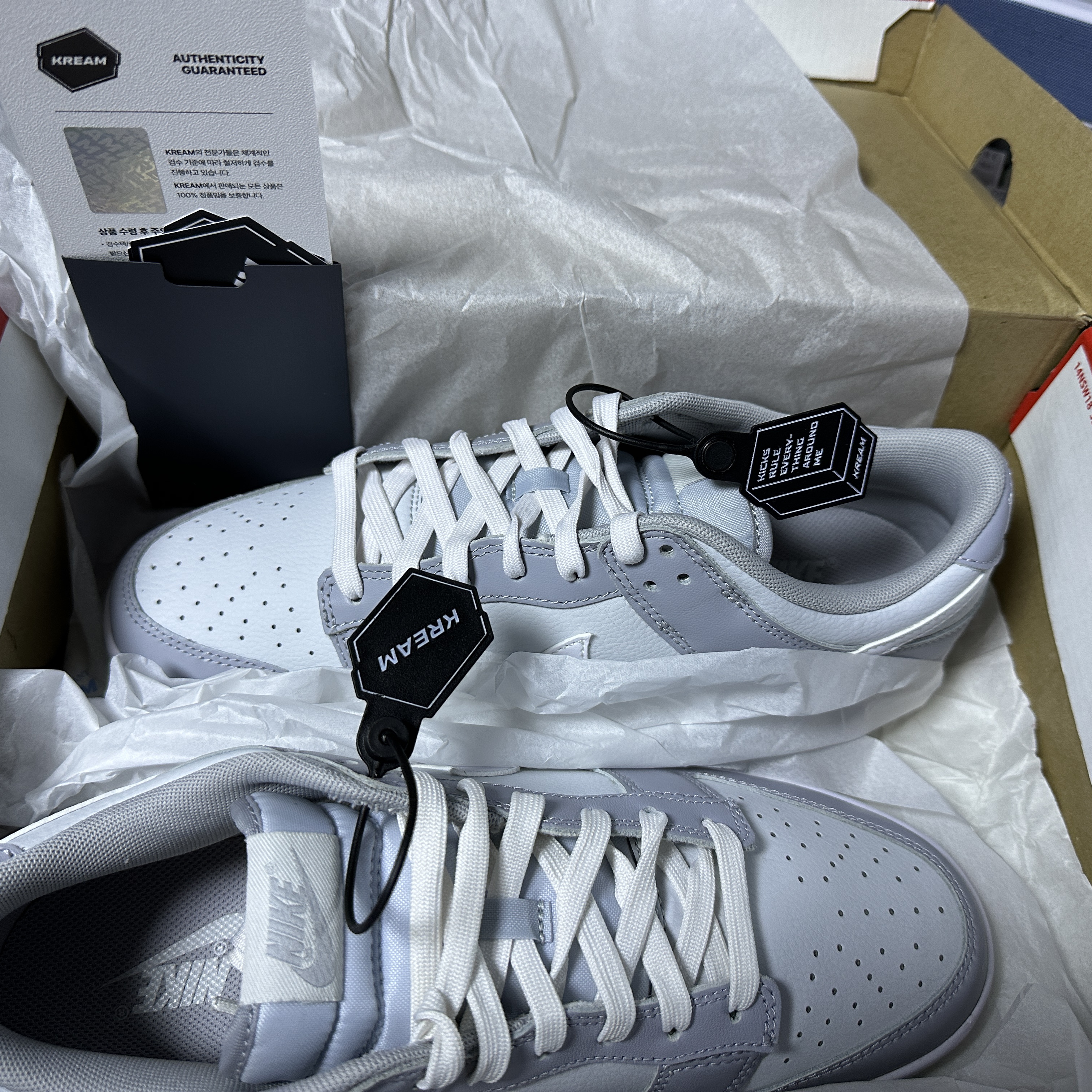 Nike Dunk Low Retro Wolf Grey 착용 스타일 - 1