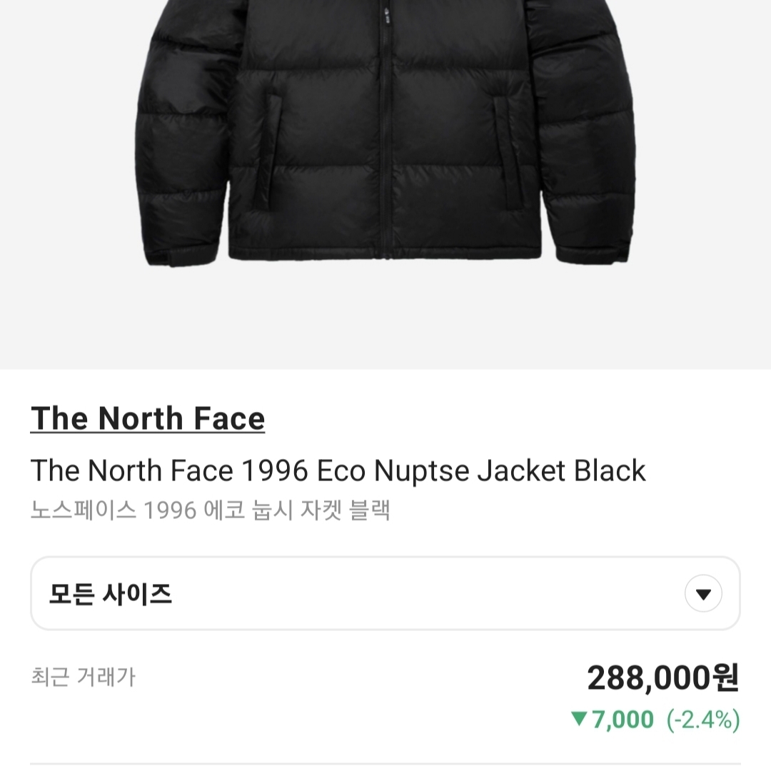 The North Face 1996 Eco Nuptse Jacket Black 착용 스타일