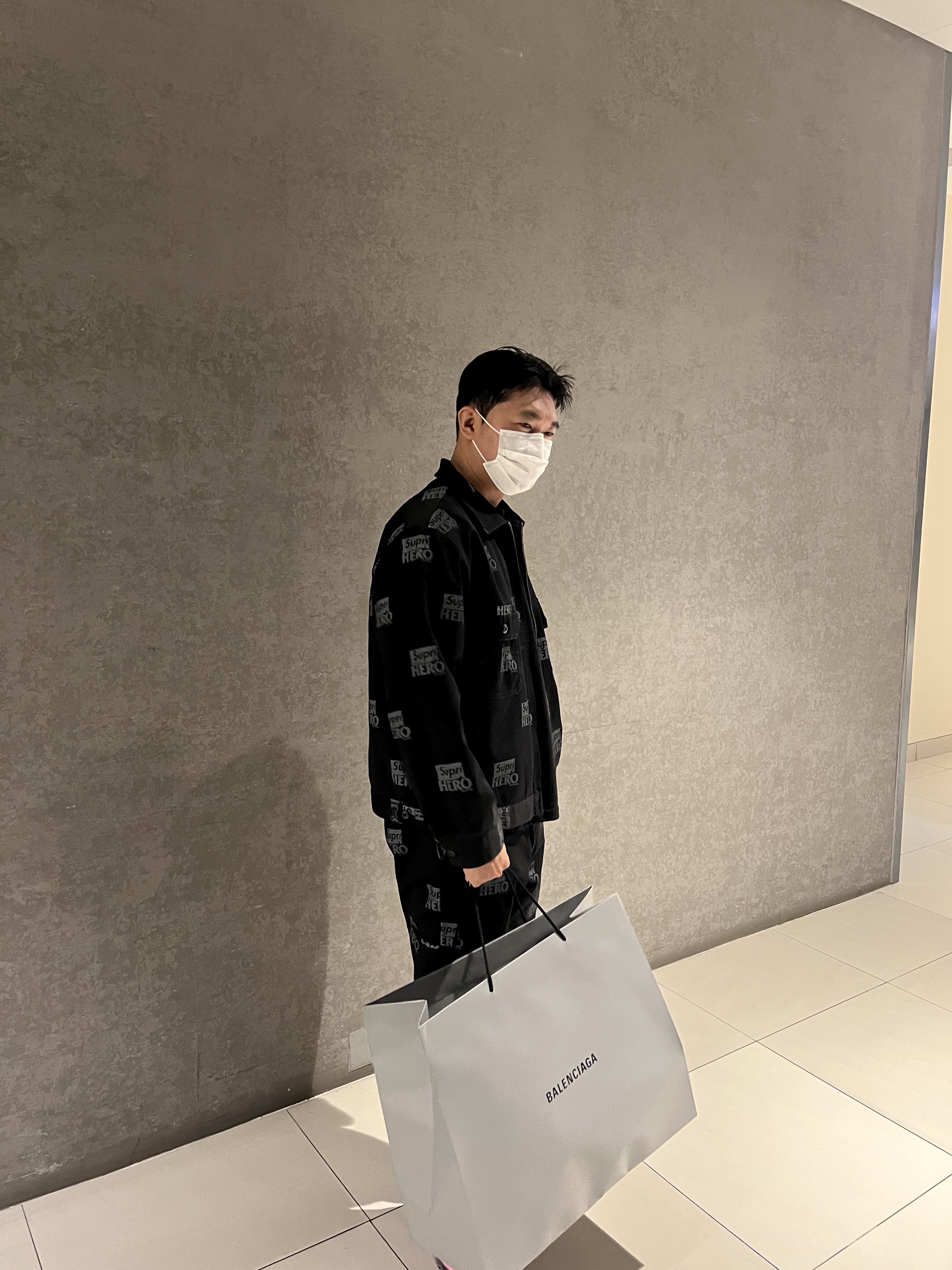Supreme Antihero Work Jacket Black - 22SS, Supreme Antihero Work Pants Black - 22SS 착용 스타일 - 2
