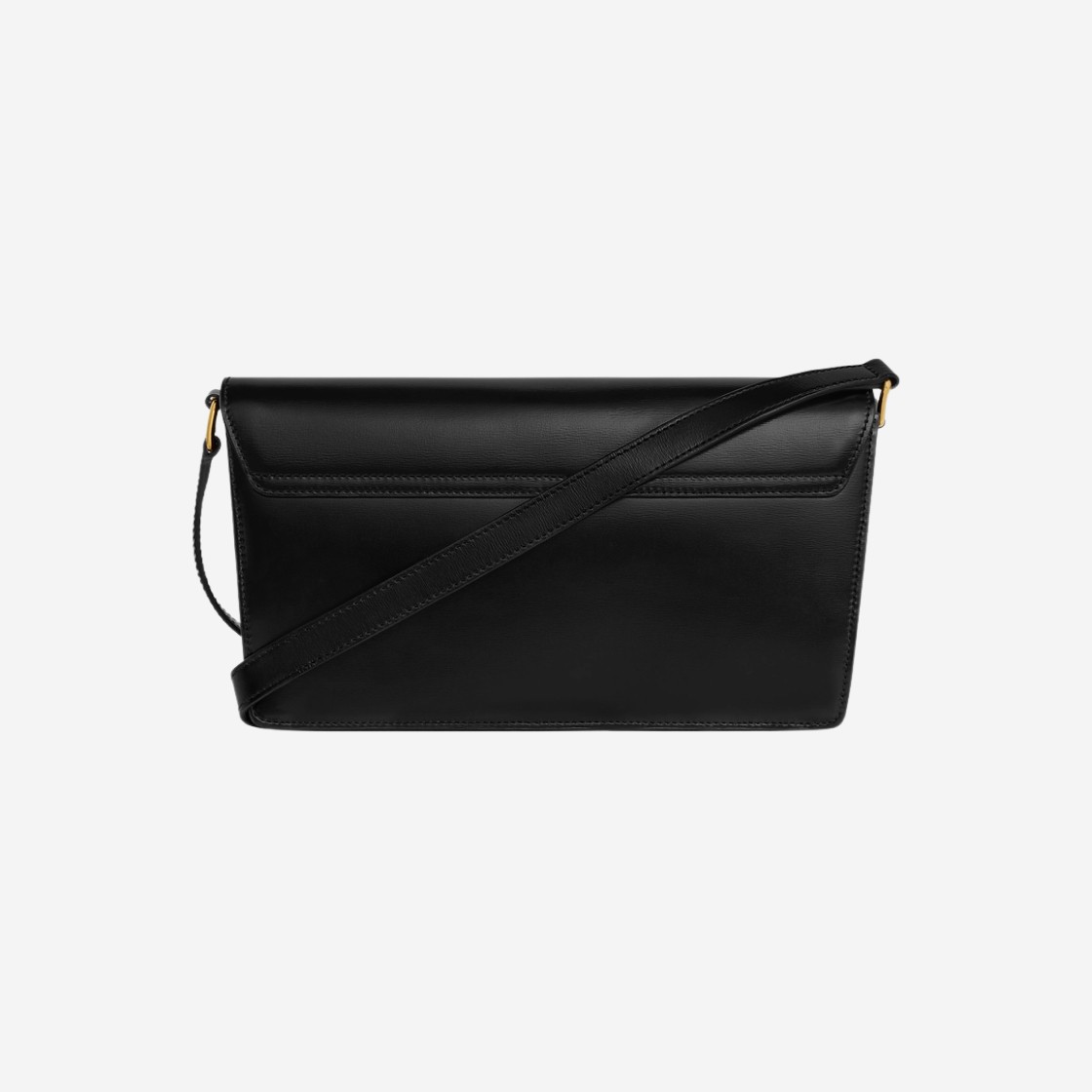 Celine Trapeze Triomphe Bag in Shiny Calfskin Black 상세 이미지 3