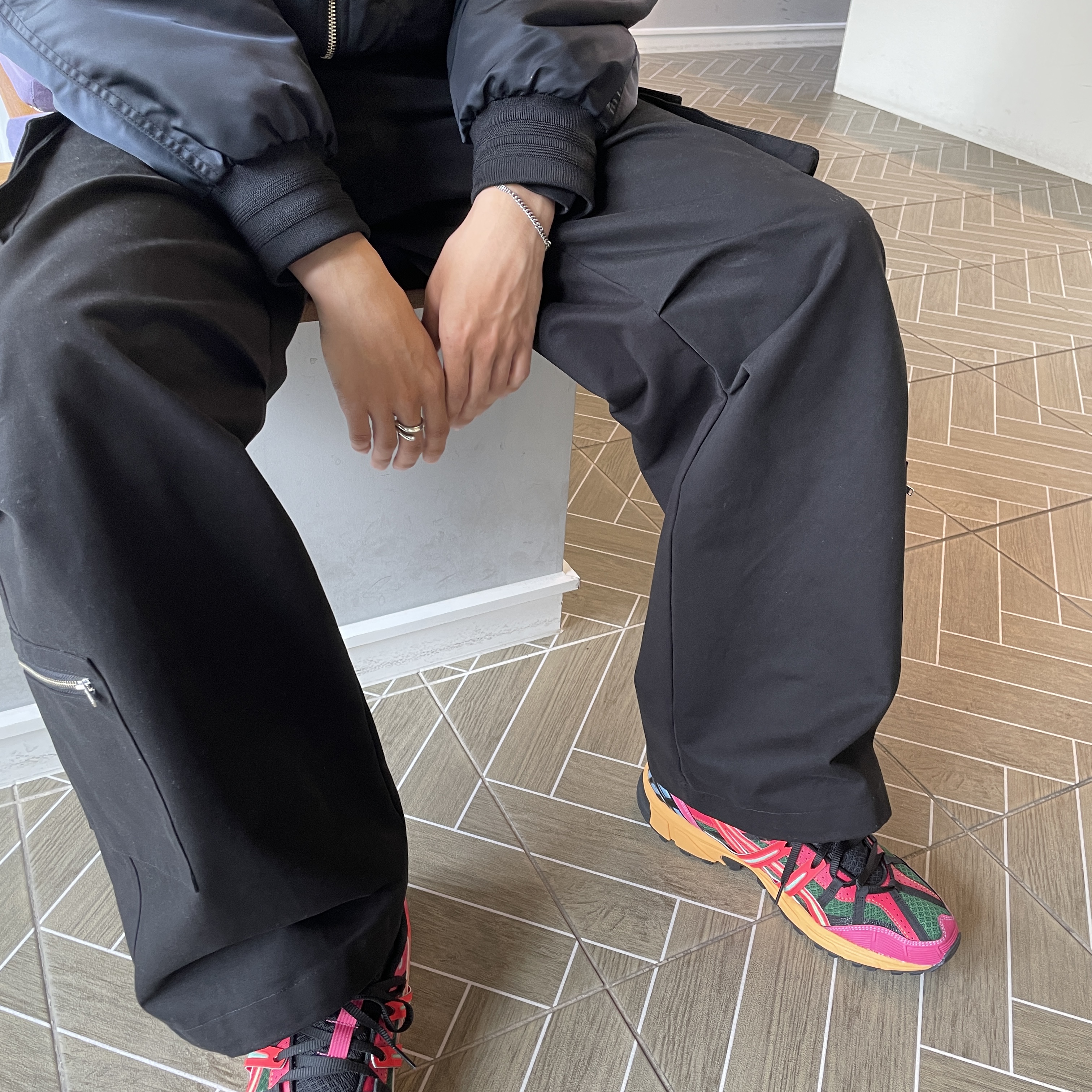 Asics x Andersson Bell Gel-Sonoma 15-50 Bright Rose Evergreen 착용 스타일 - 4