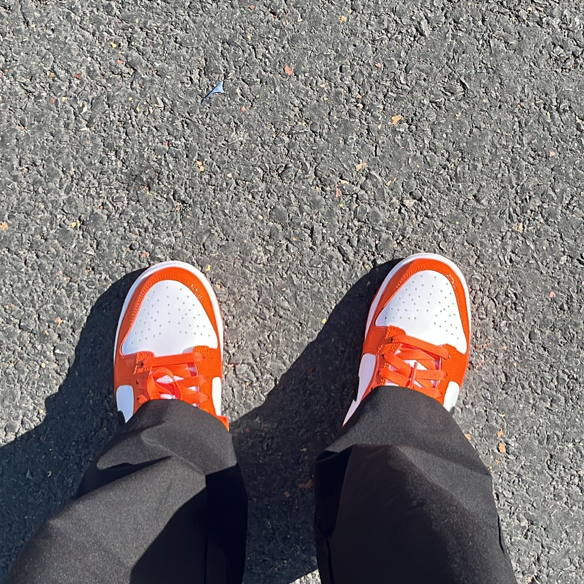 (W) Nike Dunk Low Essential Brilliant Orange 착용 스타일