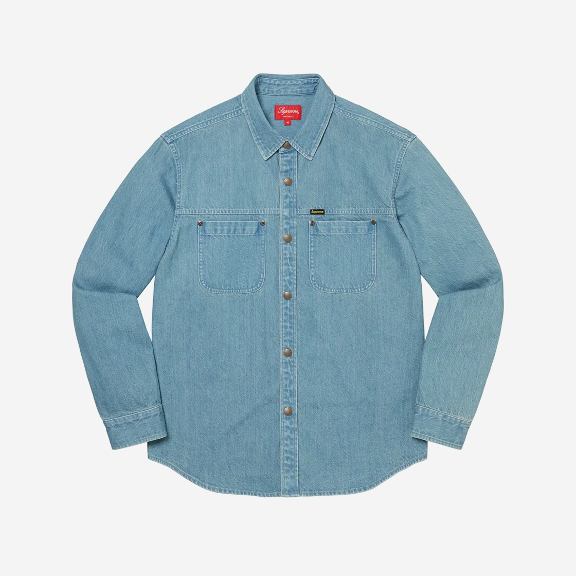 Supreme Snap Work Shirt Denim - 22FW 상세 이미지 1