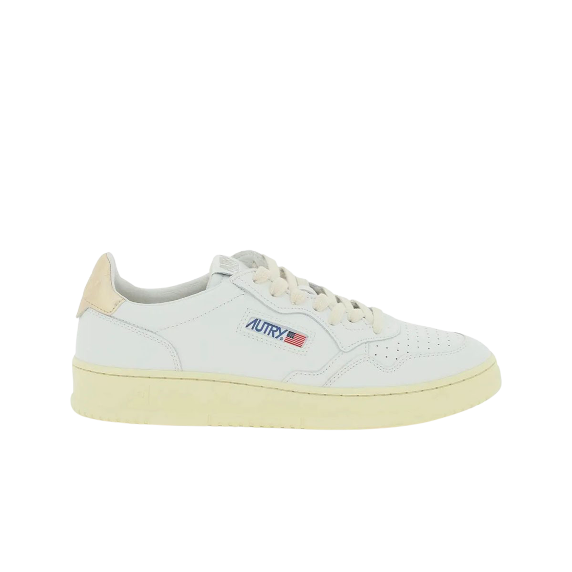 오트리 메달리스트 로우 레더 스니커즈 화이트 골드(Autry Medalist Low Leather Sneakers White Gold)