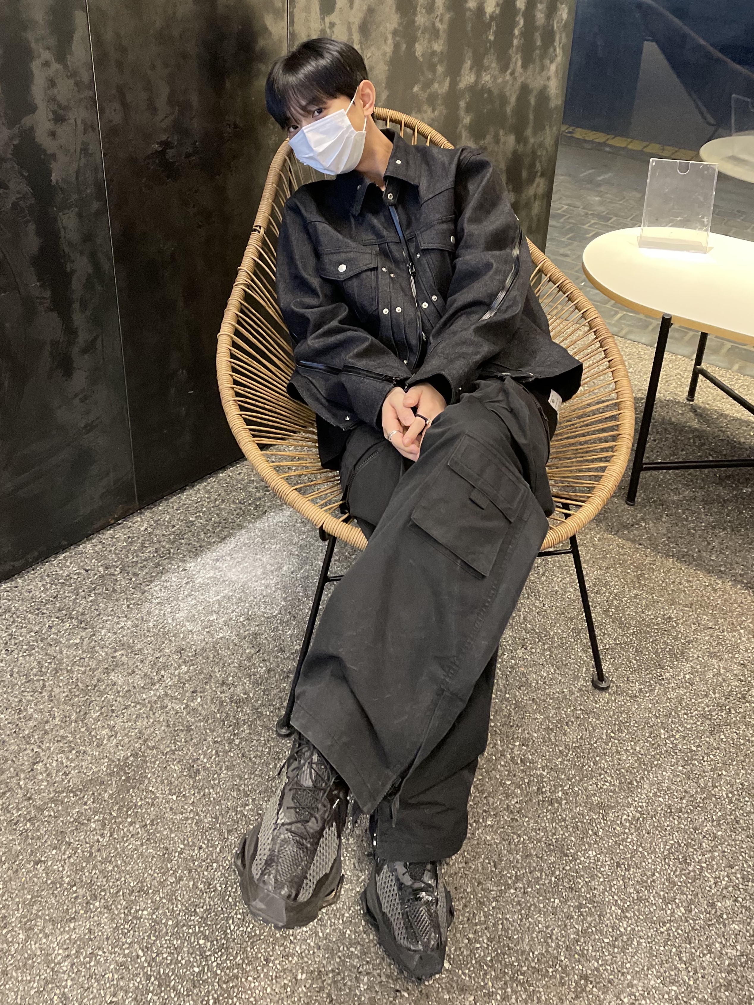 Nike x Matthew M Williams Zoom 004 Triple Black 착용 스타일