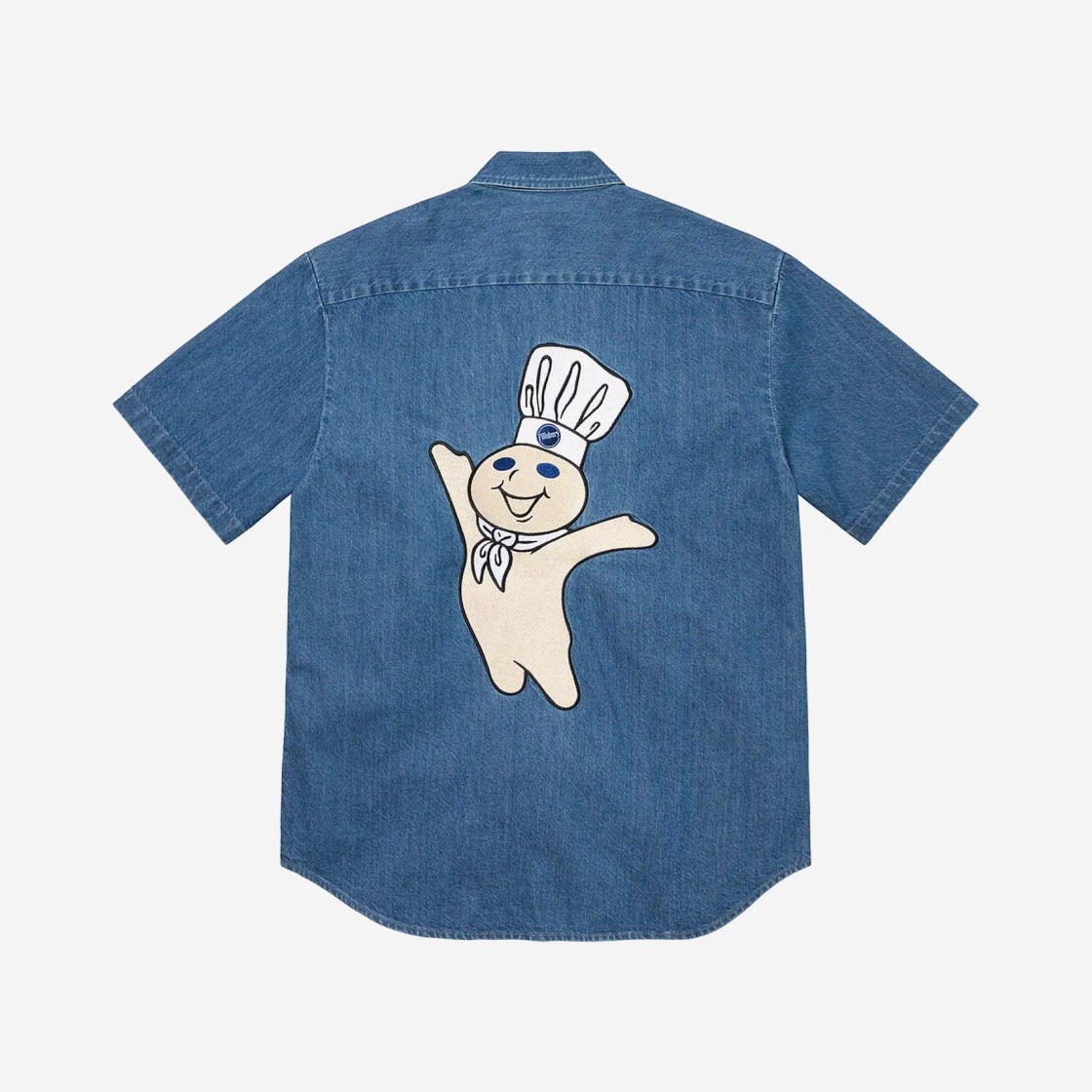 Supreme Doughboy S/S Work Shirt Denim - 22FW 상세 이미지 1