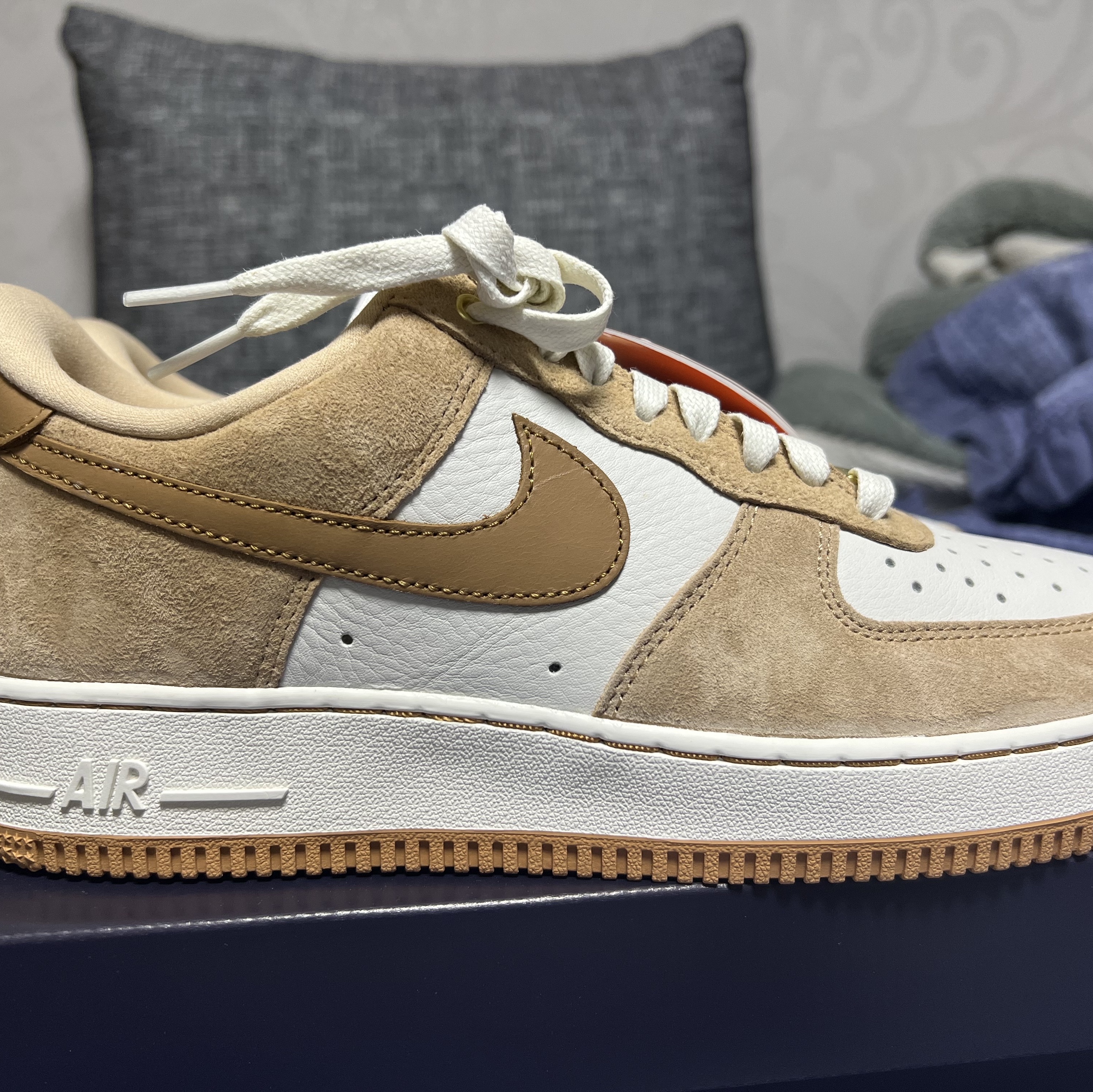 (W) Nike Air Force 1 LXX Flax 착용 스타일 - 2
