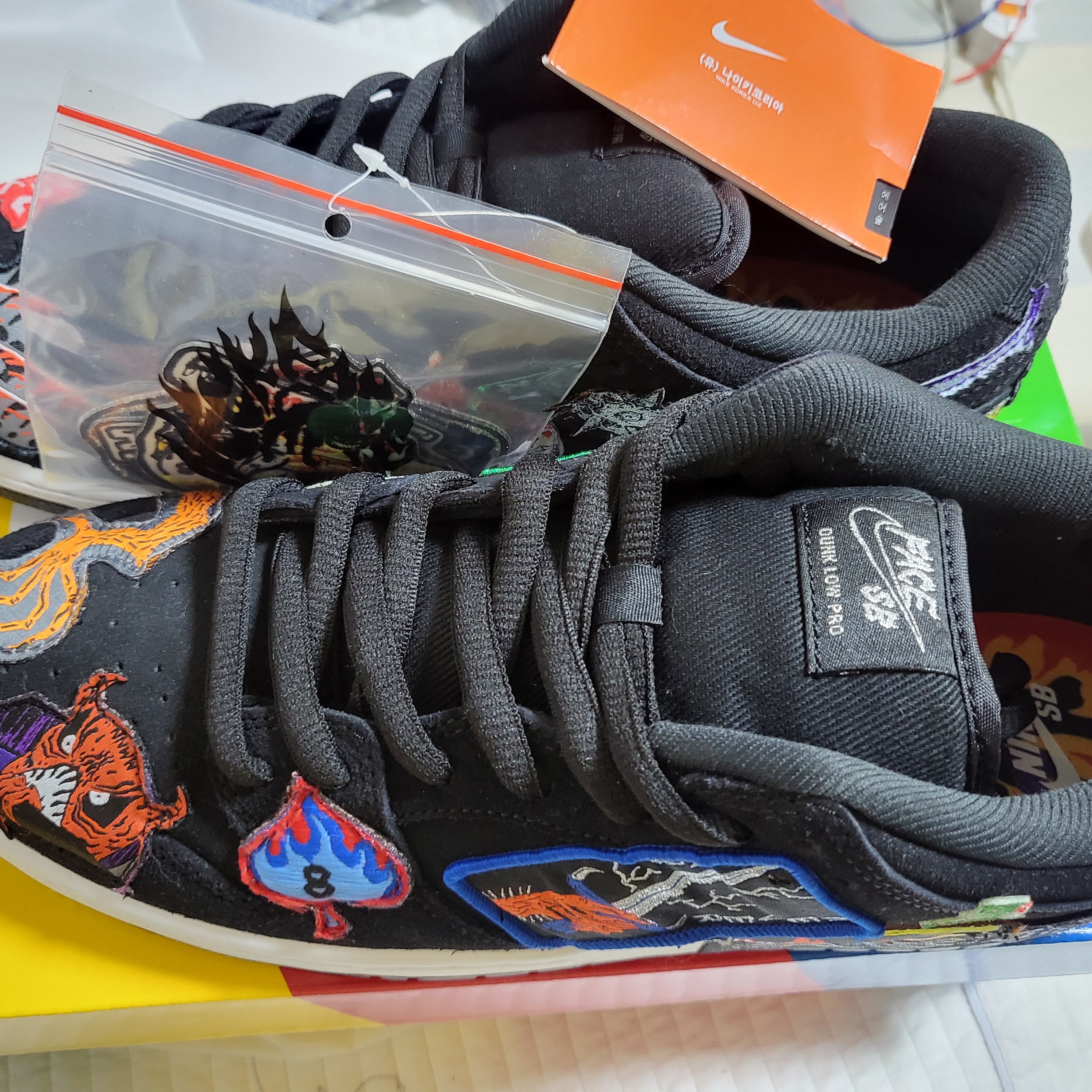 Nike x Neckface SB Dunk Low Pro Black 착용 스타일 - 3