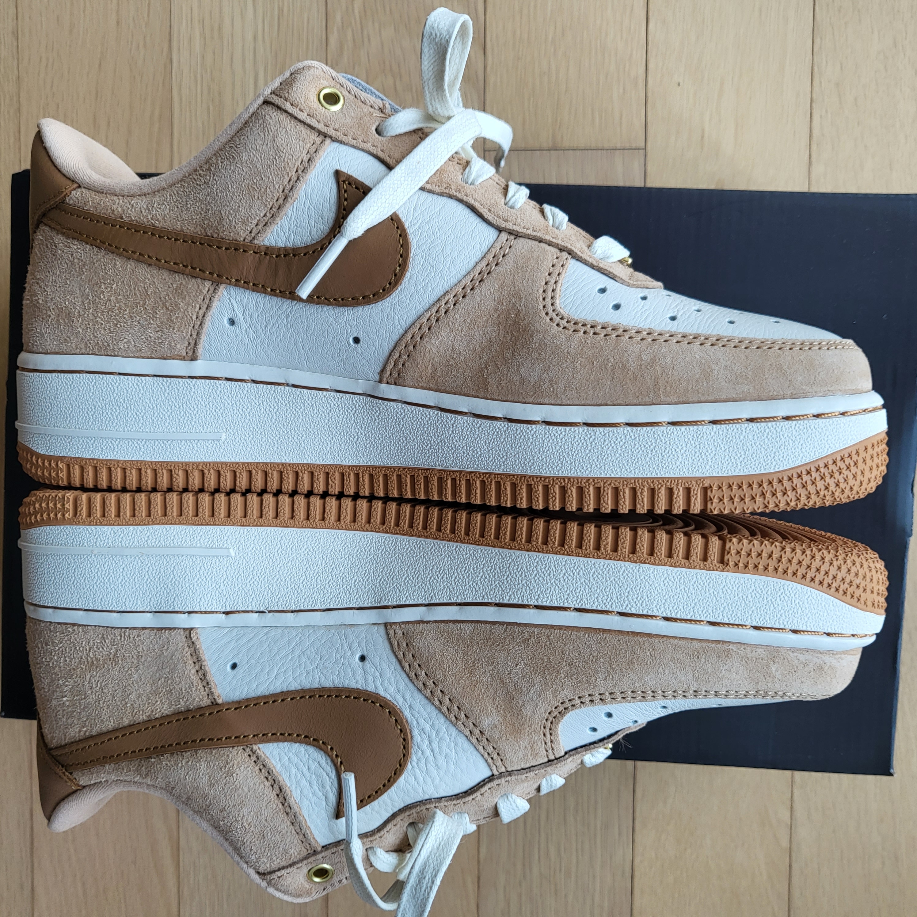 (W) Nike Air Force 1 LXX Flax 착용 스타일 - 3