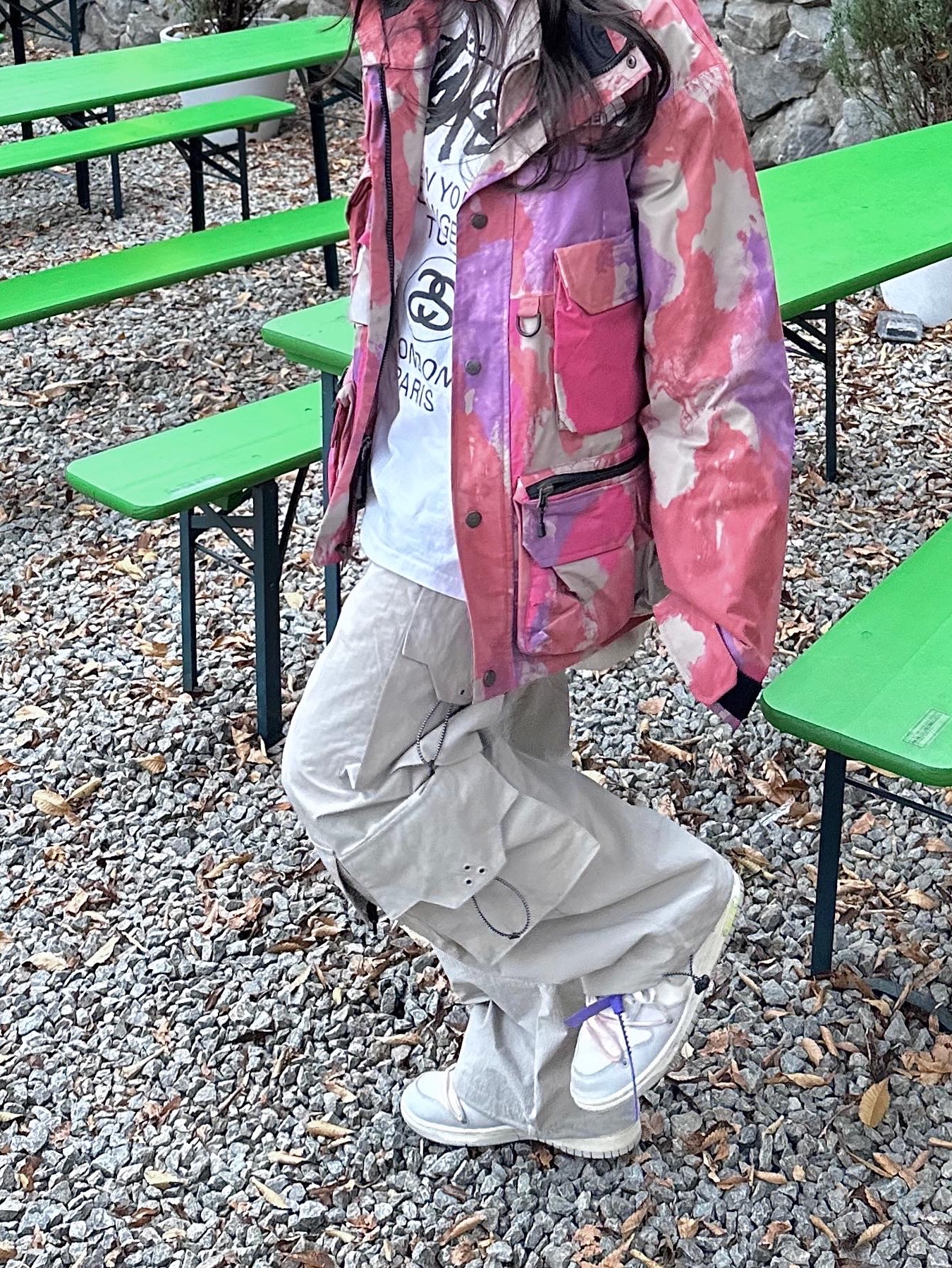 Supreme x The North Face Cargo Jacket Multi-Color - 20SS, Nike x Off-White Dunk Low The 50 - Lot 24 착용 스타일 - 3
