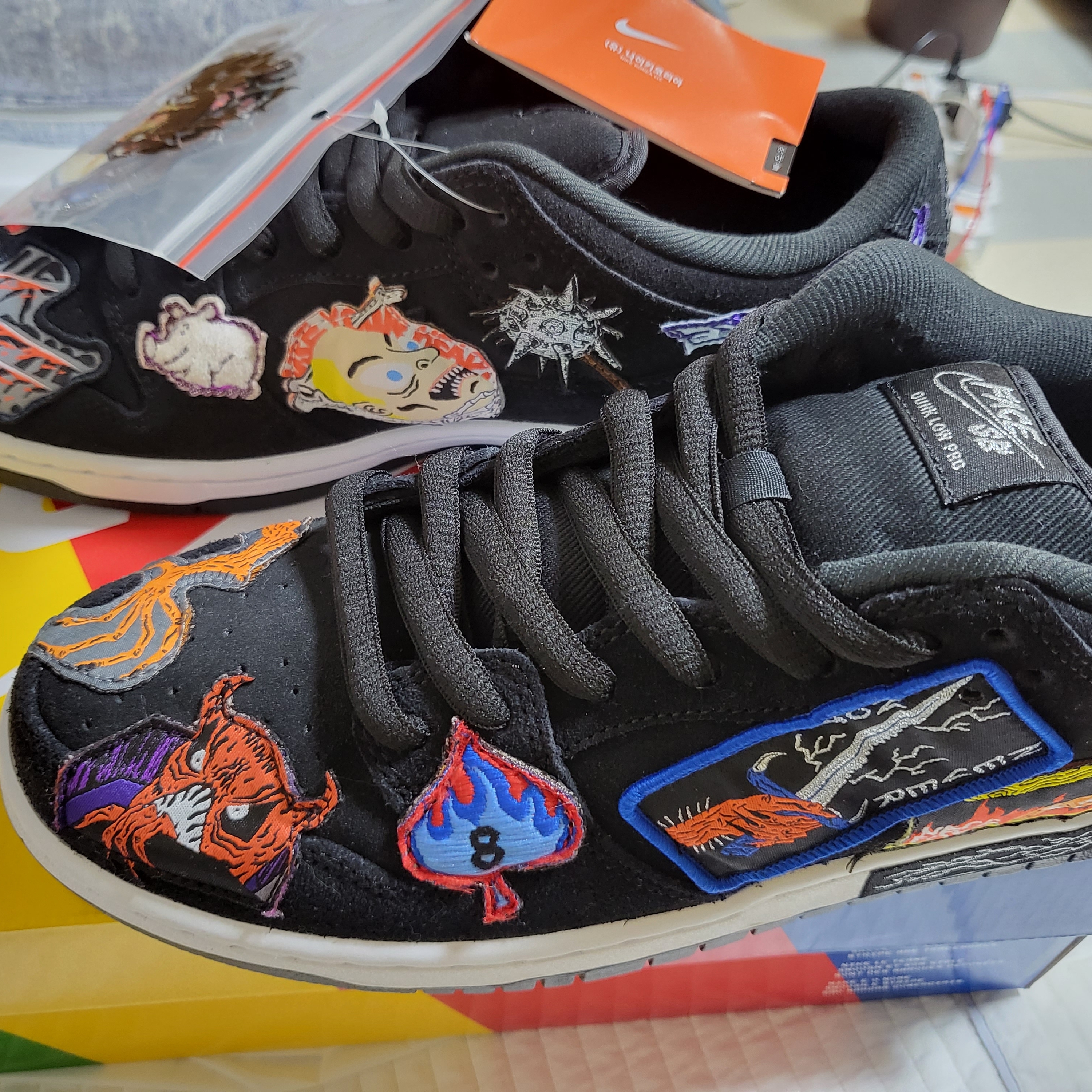 Nike x Neckface SB Dunk Low Pro Black 착용 스타일 - 4